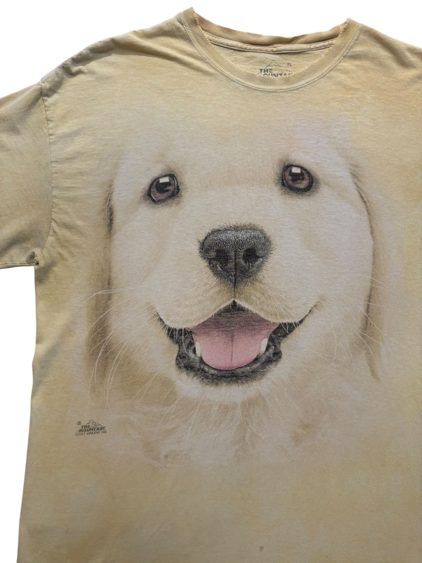 The Mountain Golden Retriever Puppy T-Shirt Size XL 3