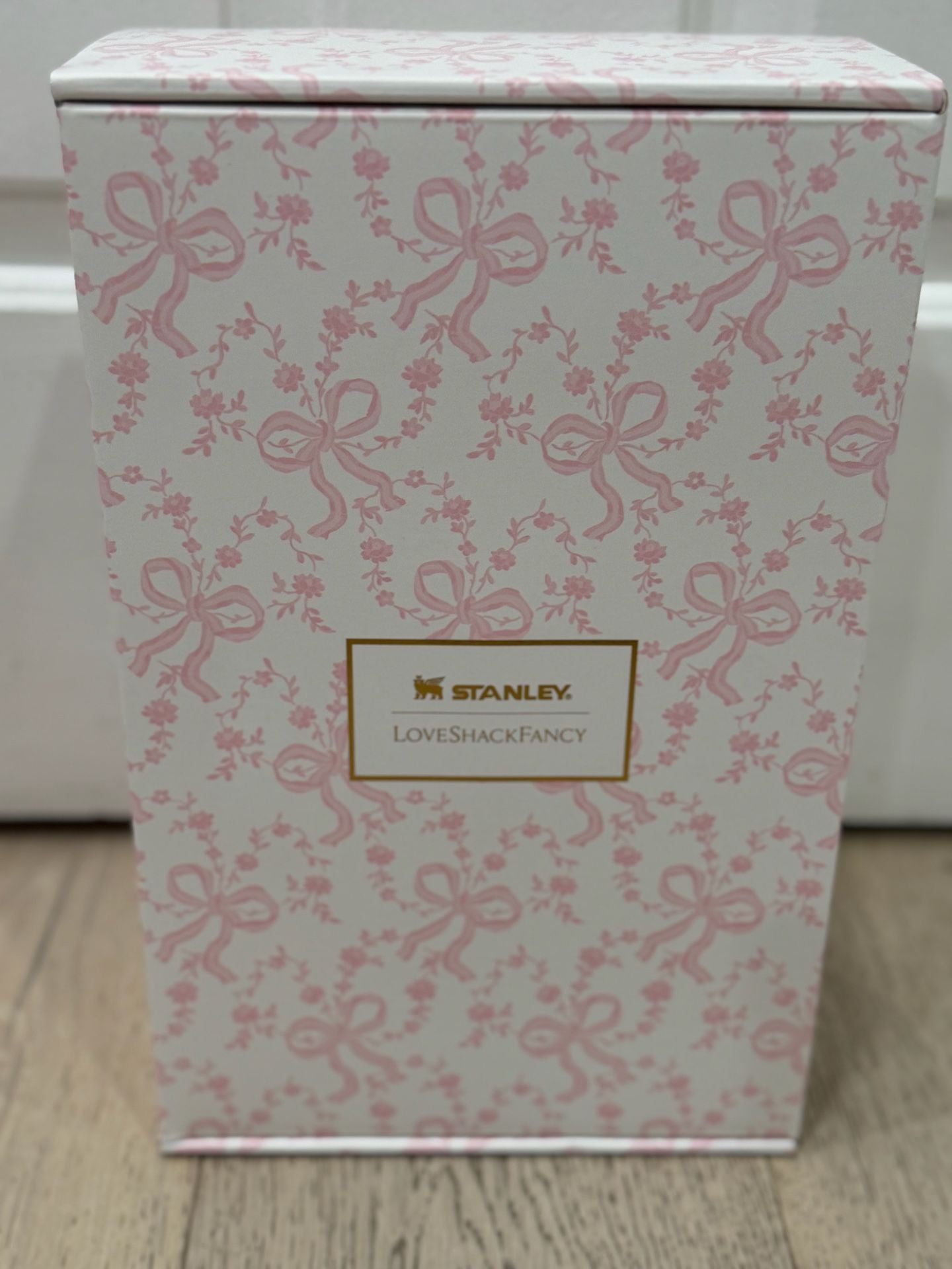 Stanley x LoveShackFancy Quencher H2.0 Tumbler Size 30oz Pink Bow Gift Set 3