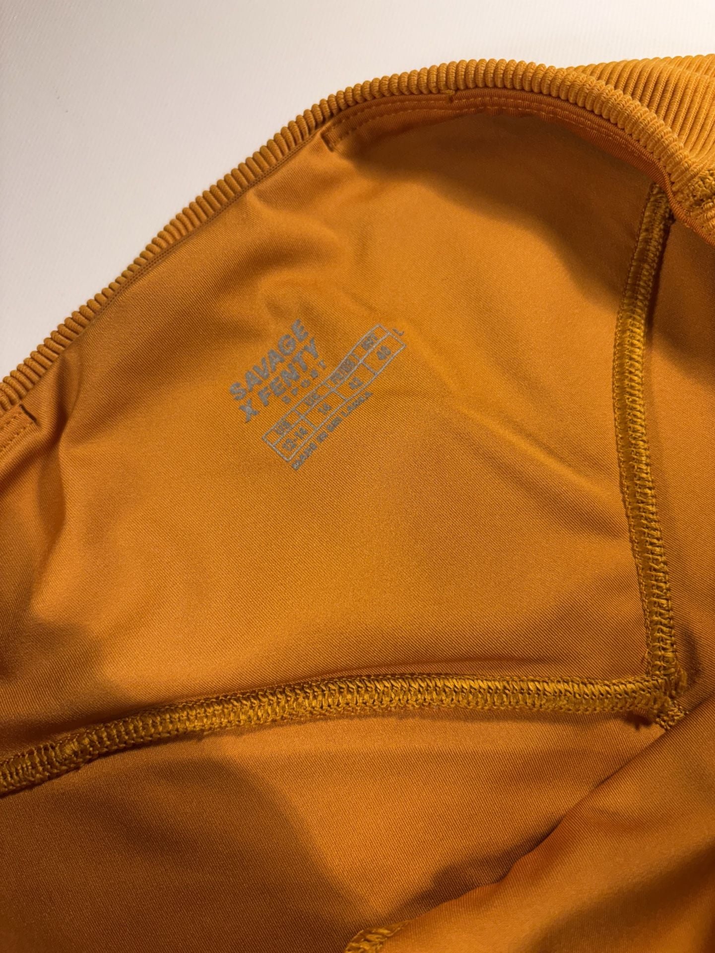 Savage X Fenty Leggings Size 12-14 Orange Athletic Pants 5