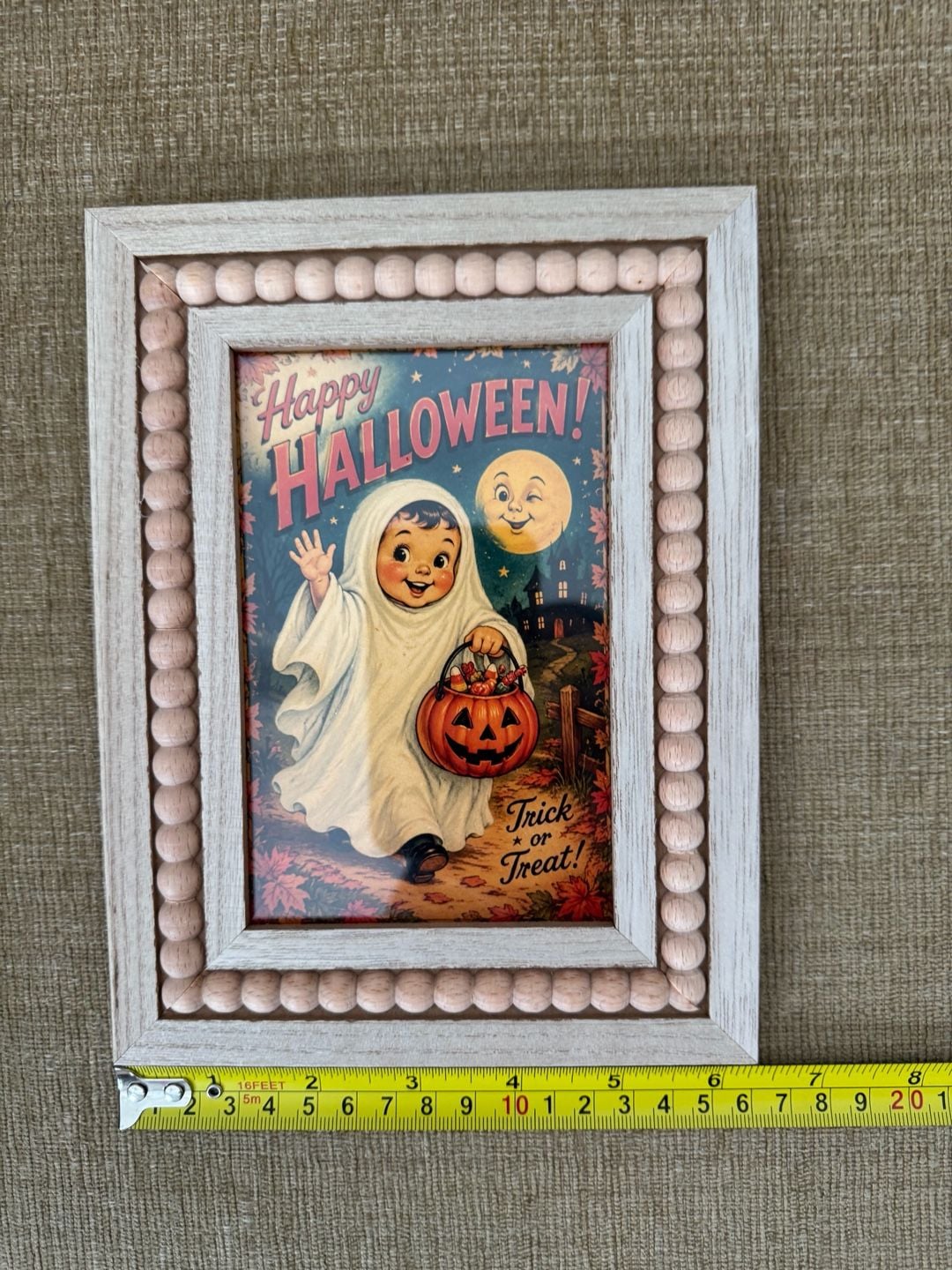 Vintage Style Halloween Ghost Framed Art 4