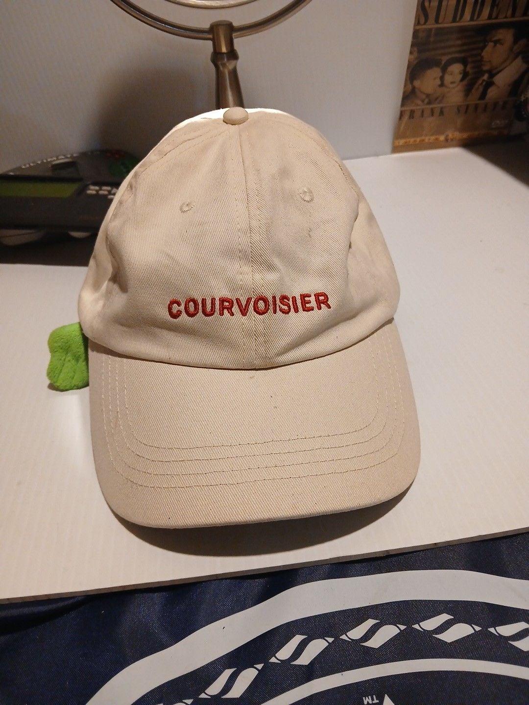 Courvoisier Embroidered Logo Beige Baseball Cap Hat 2