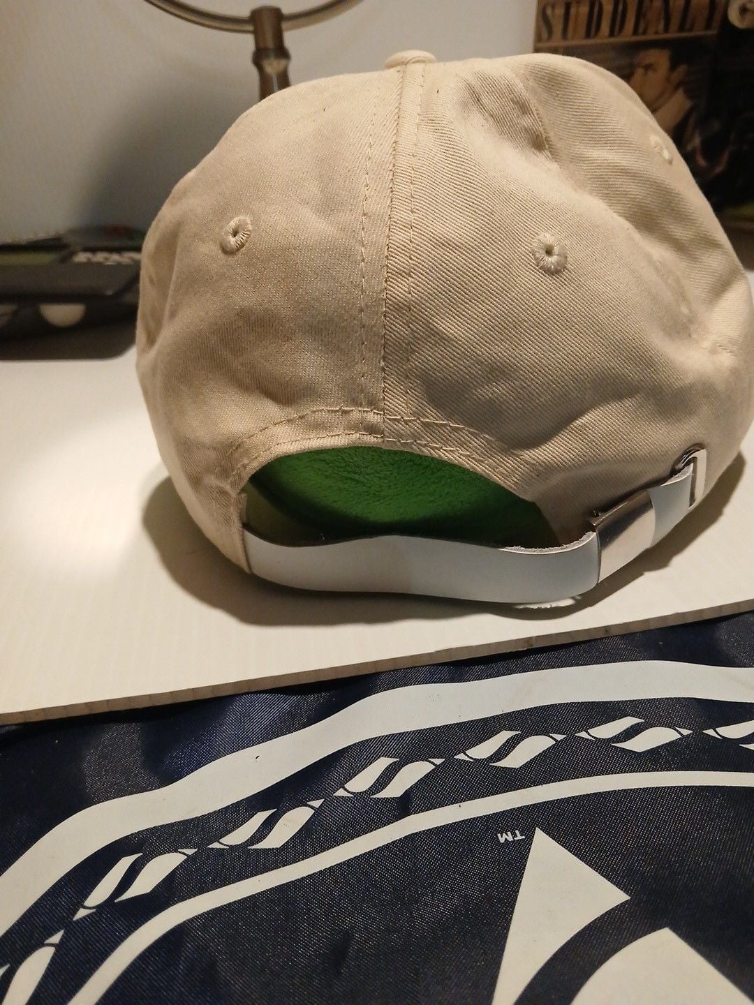 Courvoisier Embroidered Logo Beige Baseball Cap Hat 4