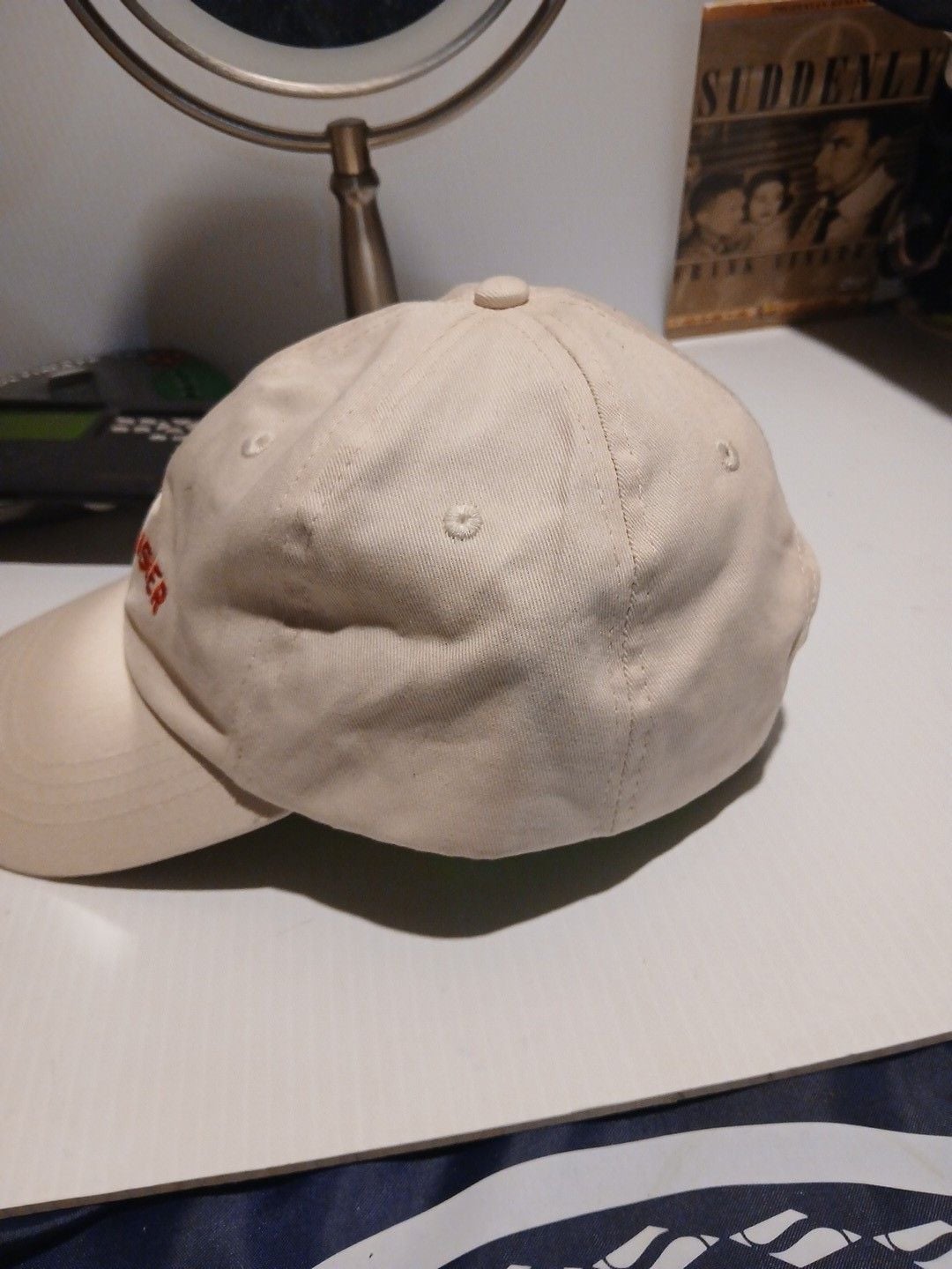 Courvoisier Embroidered Logo Beige Baseball Cap Hat 5