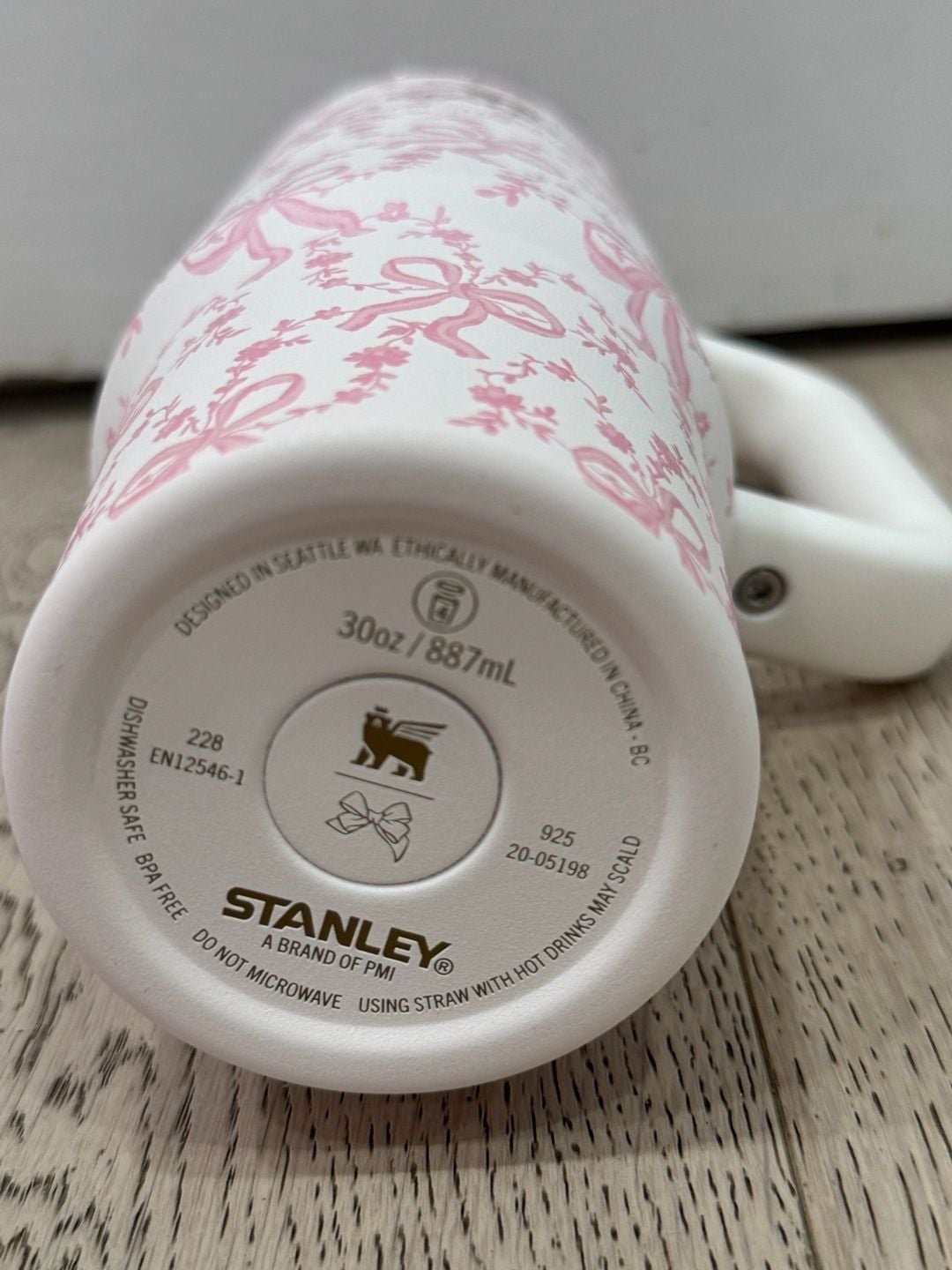 Stanley x LoveShackFancy Quencher H2.0 Tumbler Size 30oz Pink Bow Gift Set 4