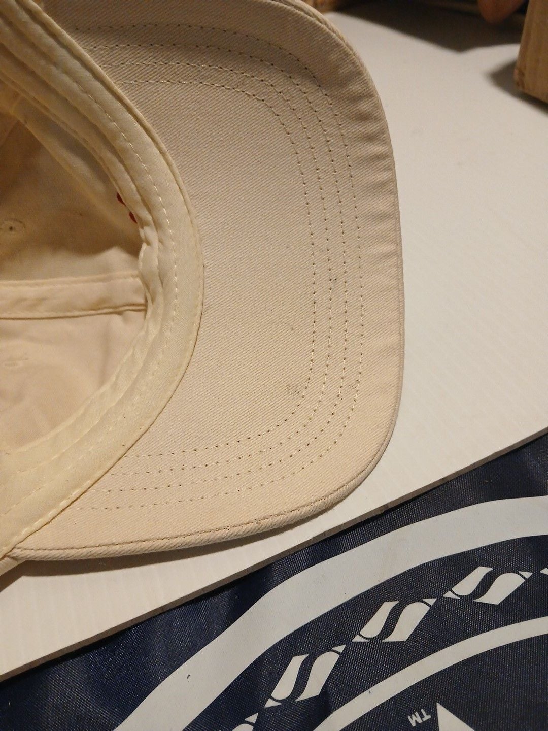 Courvoisier Embroidered Logo Beige Baseball Cap Hat 6