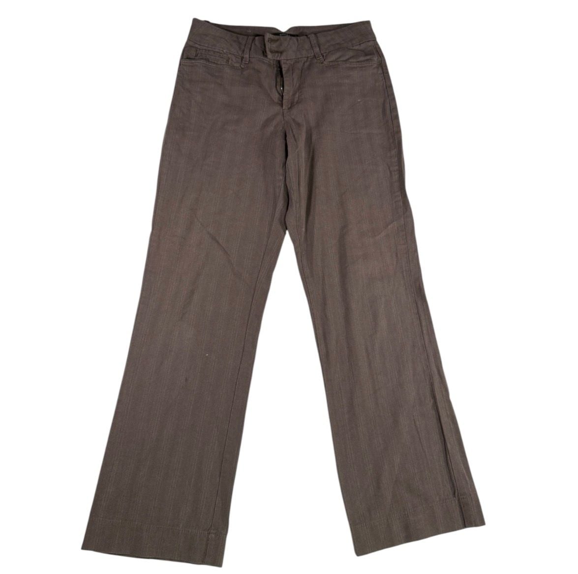 Y2K Vintage Riders By Lee Flared Trousers Brown Herringbone 2