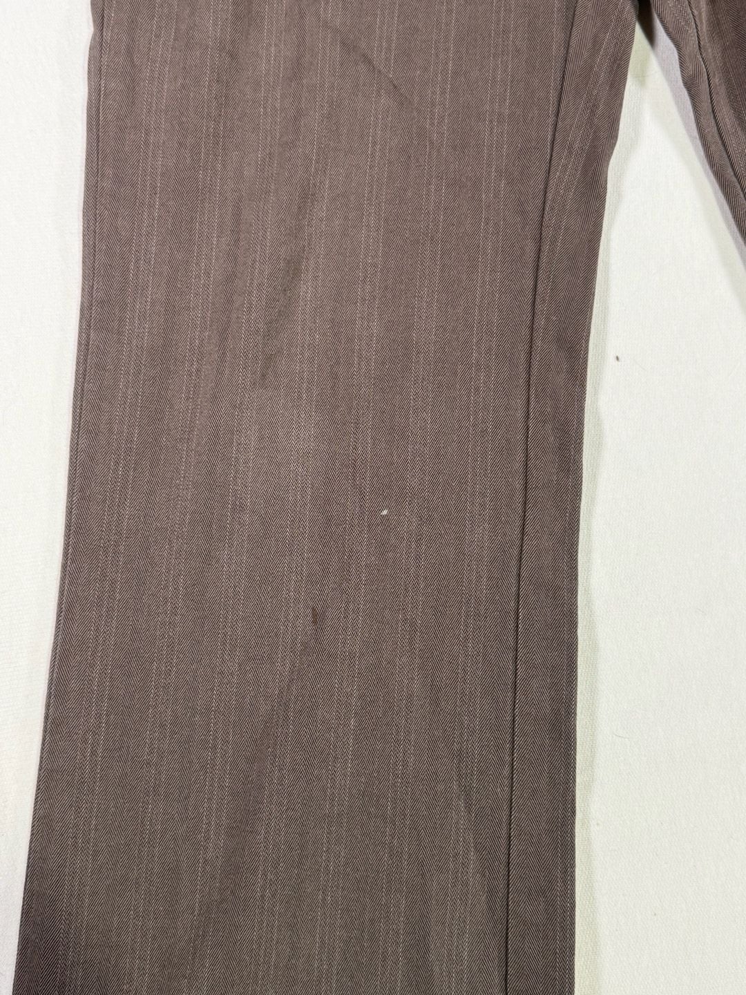 Y2K Vintage Riders By Lee Flared Trousers Brown Herringbone 5