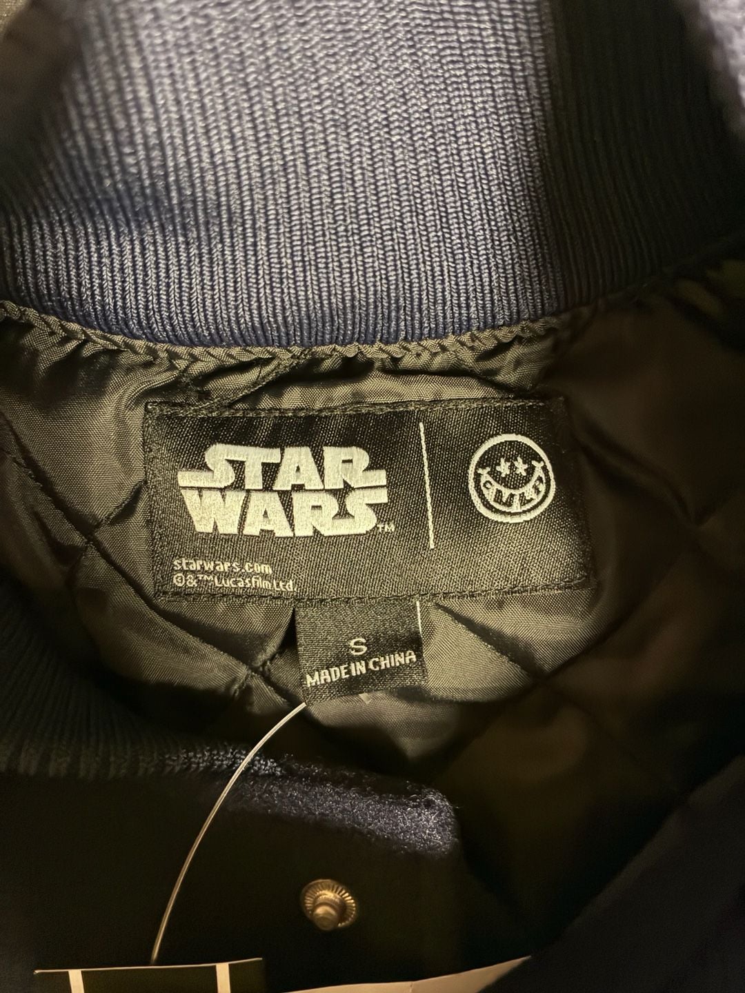CVLA x Star Wars Stormtrooper Varsity Jacket Size S Navy White 3