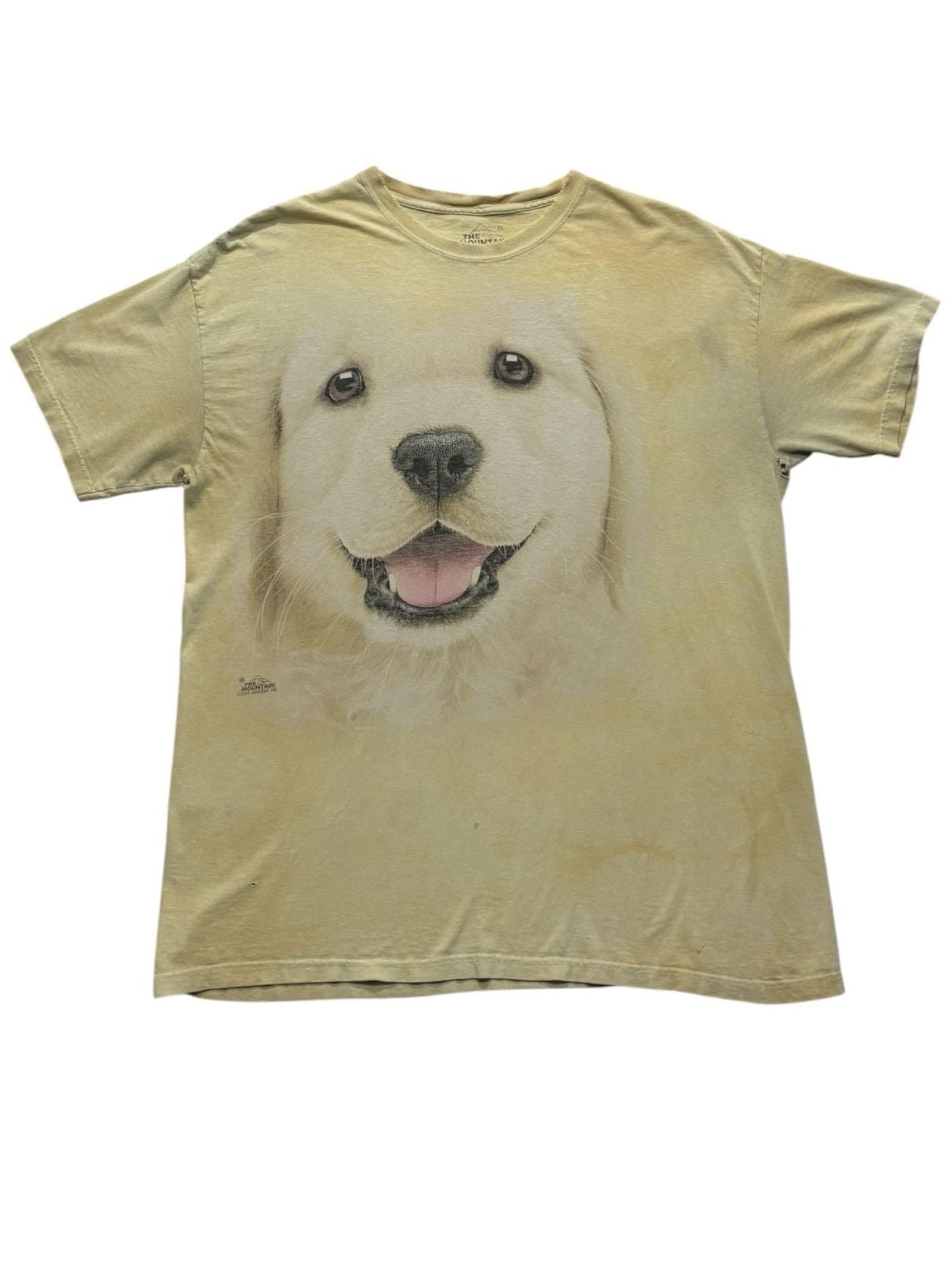 The Mountain Golden Retriever Puppy T-Shirt Size XL 2