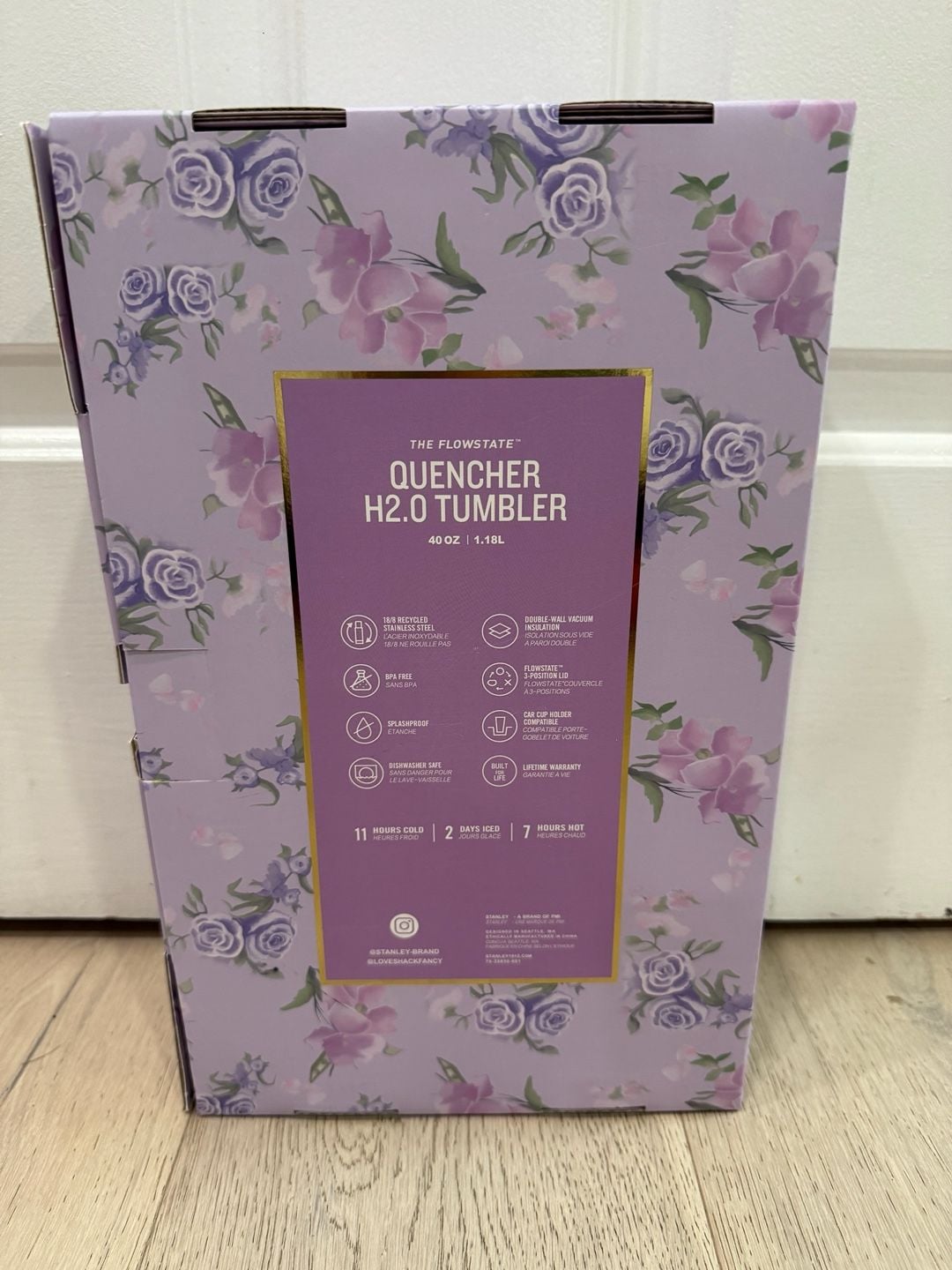 Stanley LoveShackFancy Quencher H2.0 Tumbler 40 oz Happy Thoughts 3