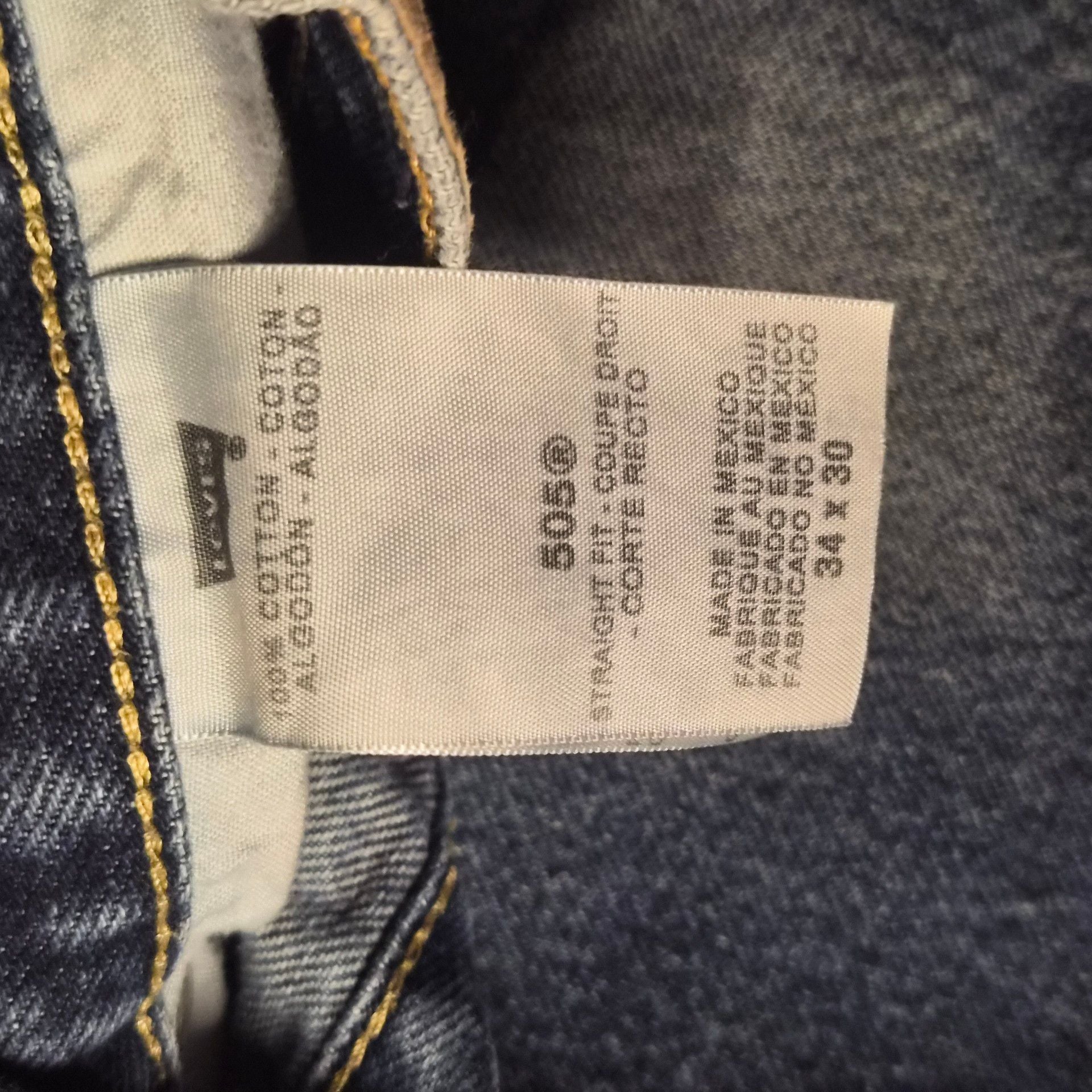 Vintage Levi's 505 Straight leg Jeans Size mens 34x30 Dark Wash Straight Fit 6