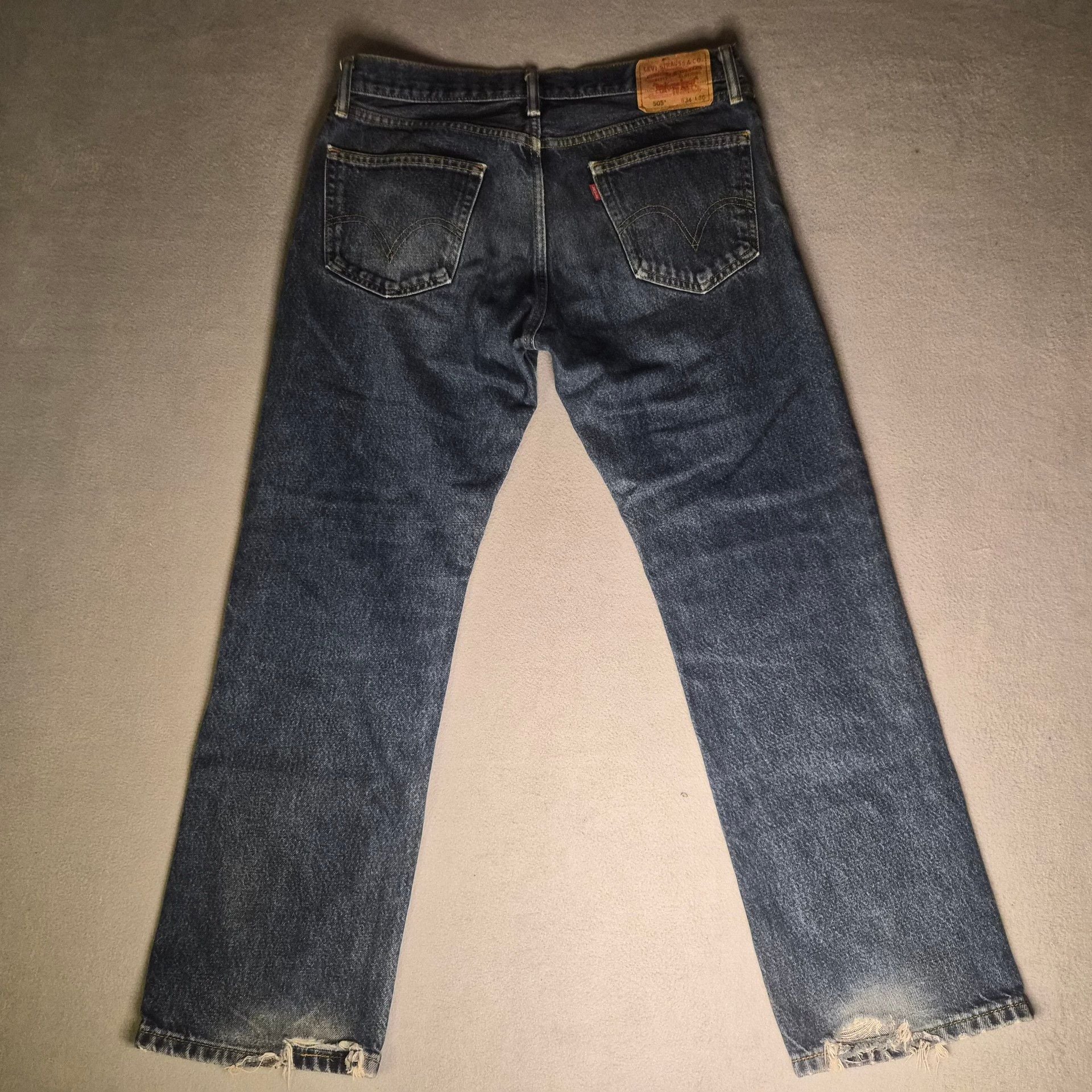 Vintage Levi's 505 Straight leg Jeans Size mens 34x30 Dark Wash Straight Fit 8