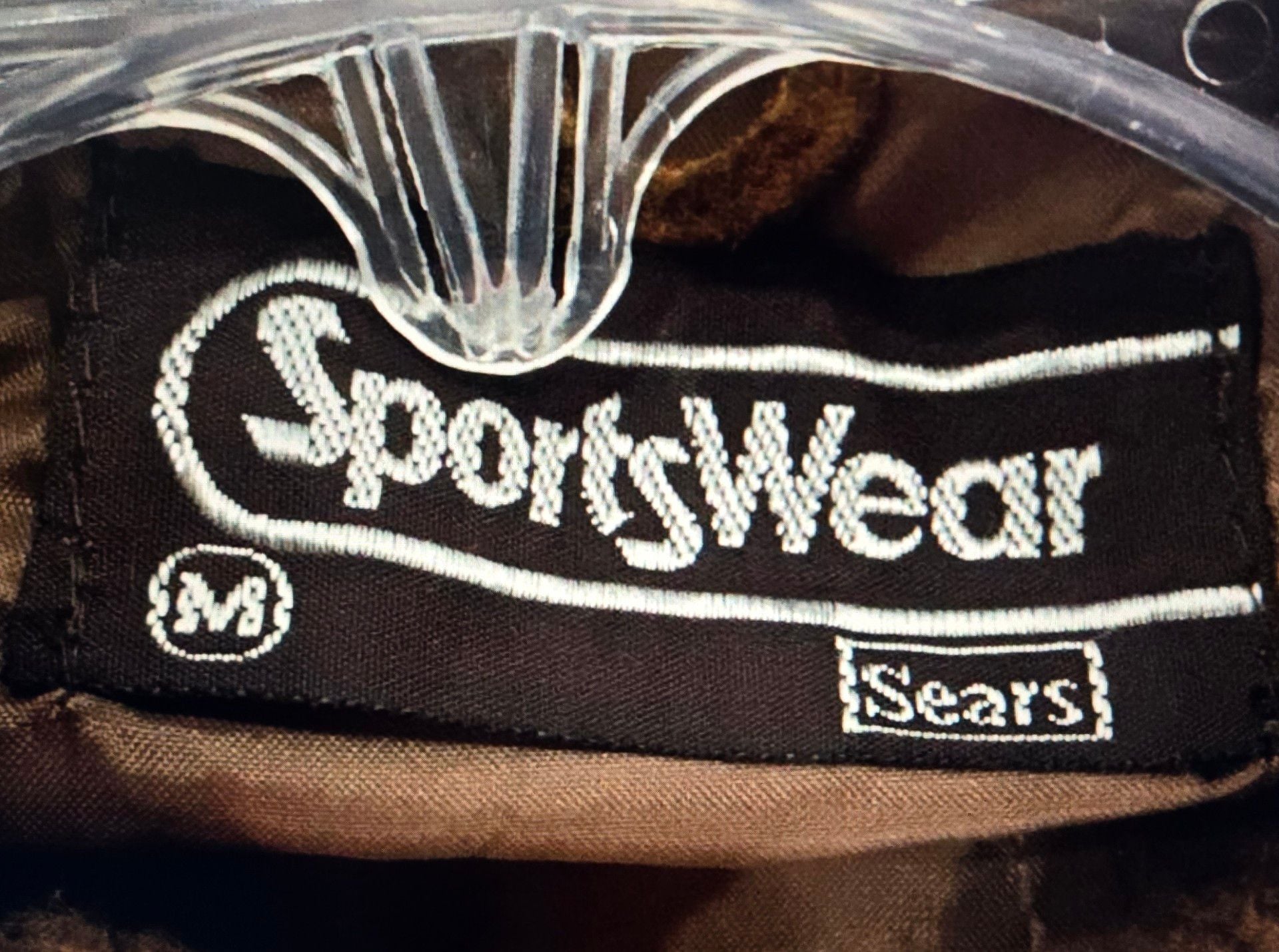 Sears Sportswear Vintage Suede Bomber Jacket Size S Brown Leather Knit 4