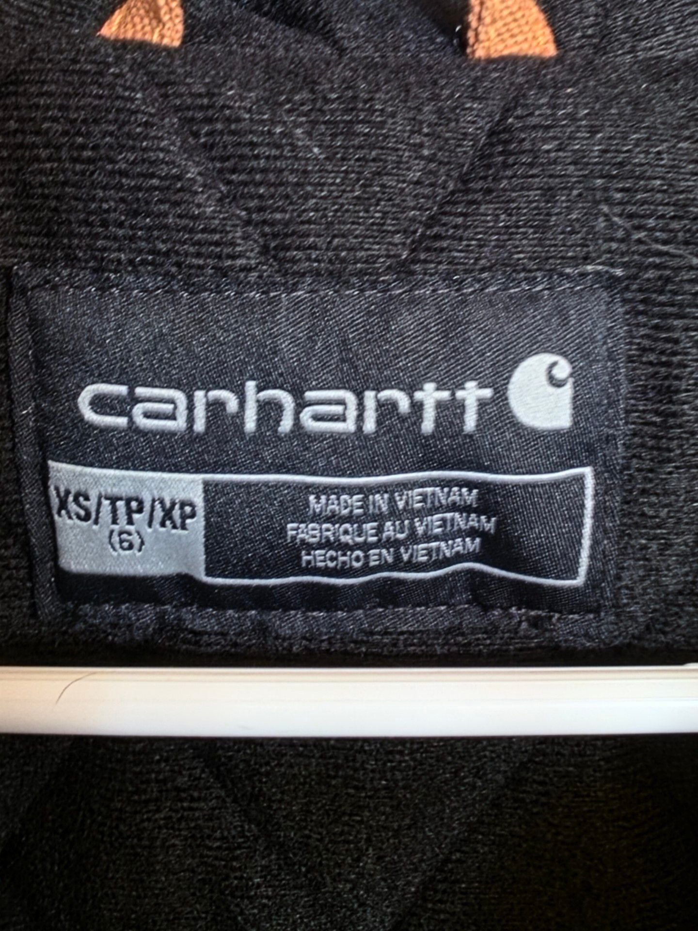 Carhartt Hooded Duck Active Jacket Size XS 6 Brown Kids New With Tags 4