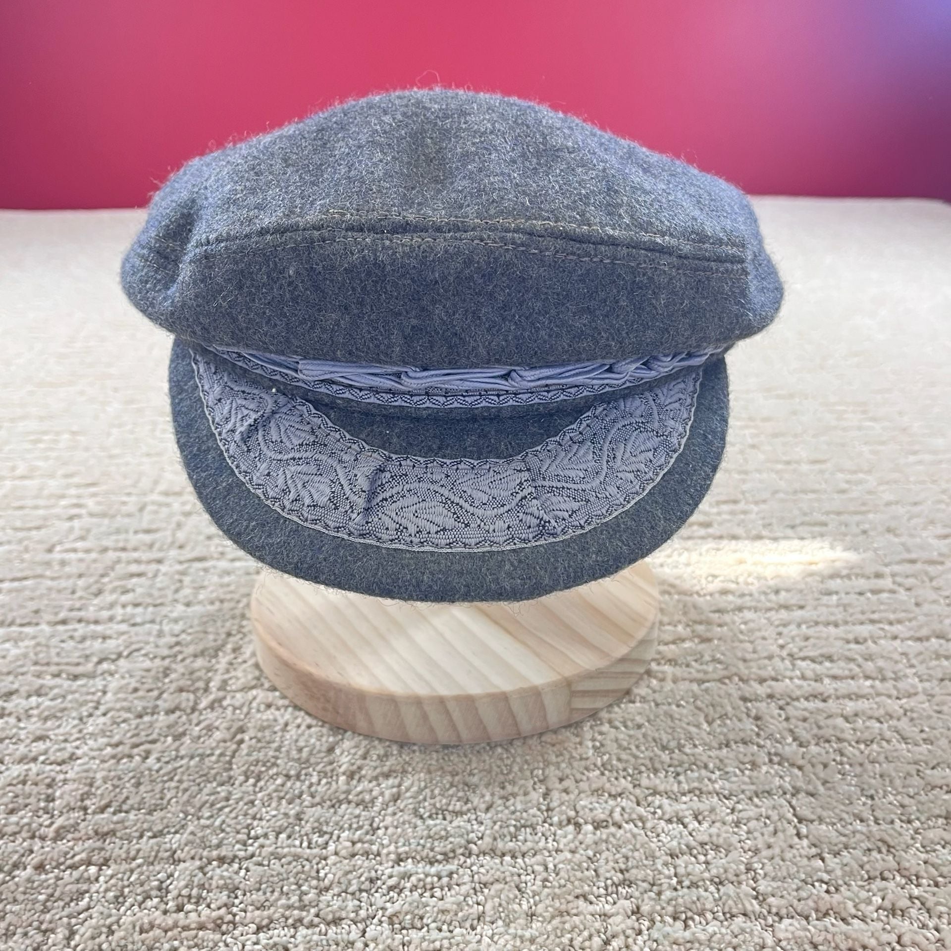 Dorfman Pacific Co. Authentic Fisherman's Cap Gray Wool Blend Made in Greece 2