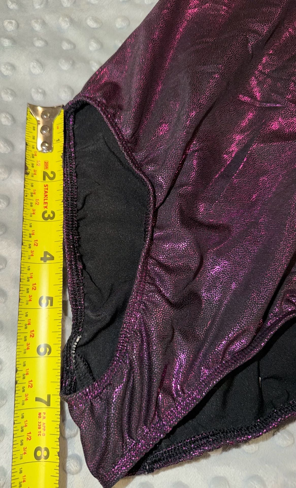 Danskin Now Gymnastics Leotard Size L 10-12 Purple Blue Metallic 10