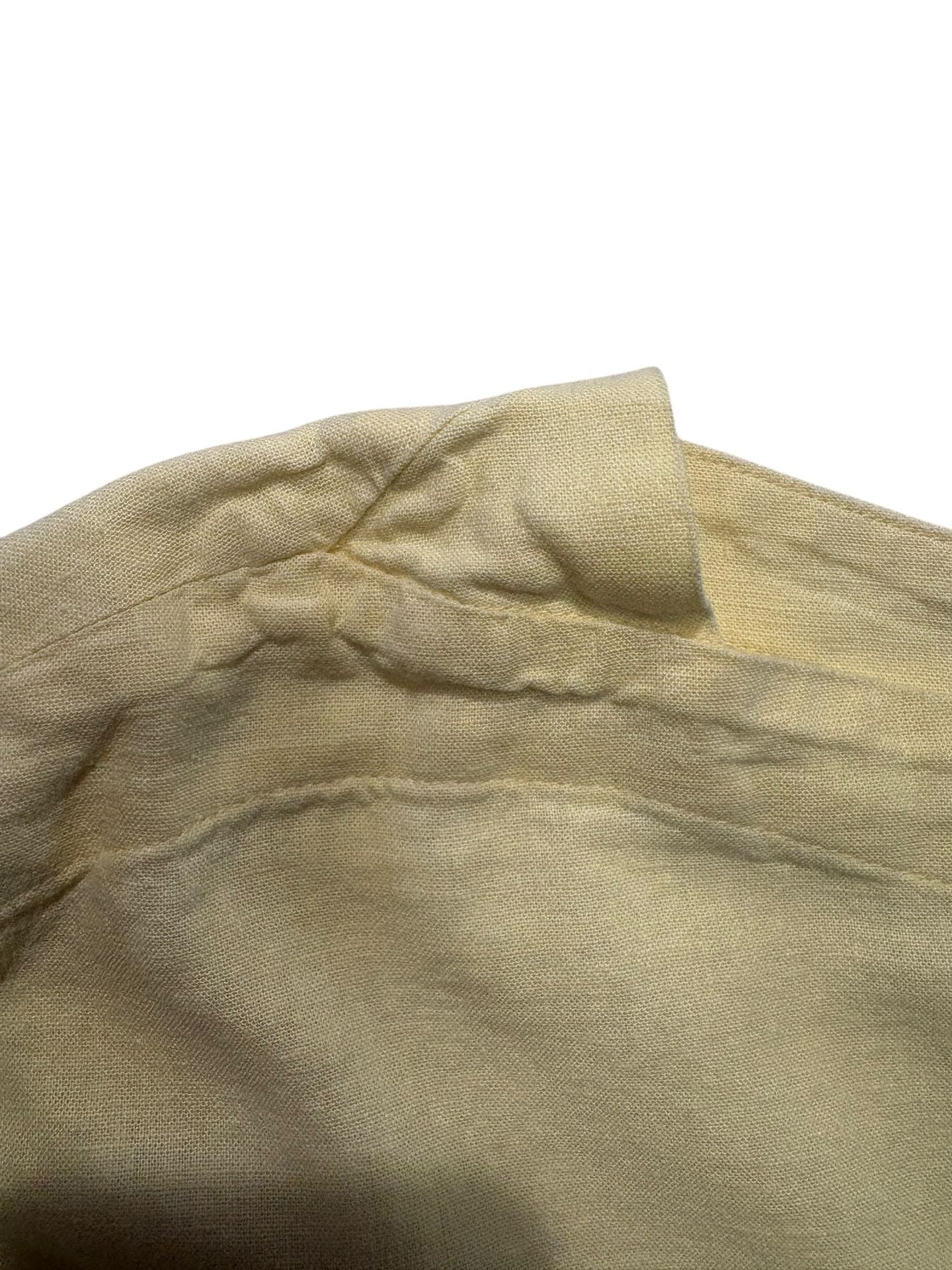 Ann Taylor Tank Top Size L Yellow Linen Sleeveless Blouse 4