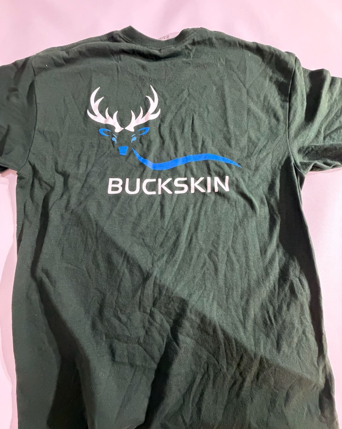 Gildan LLOG Exploration Dark Green Graphic T-Shirt Medium 5