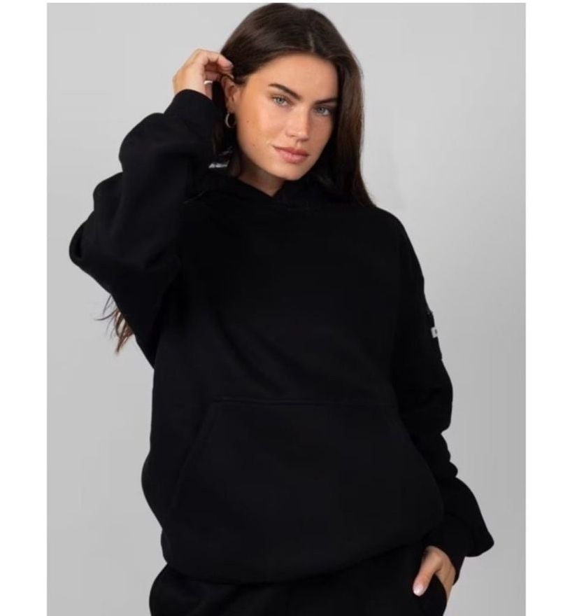 Comfrt Travel Essentials Hoodie Unisex Size L Black Comfy Pockets 2