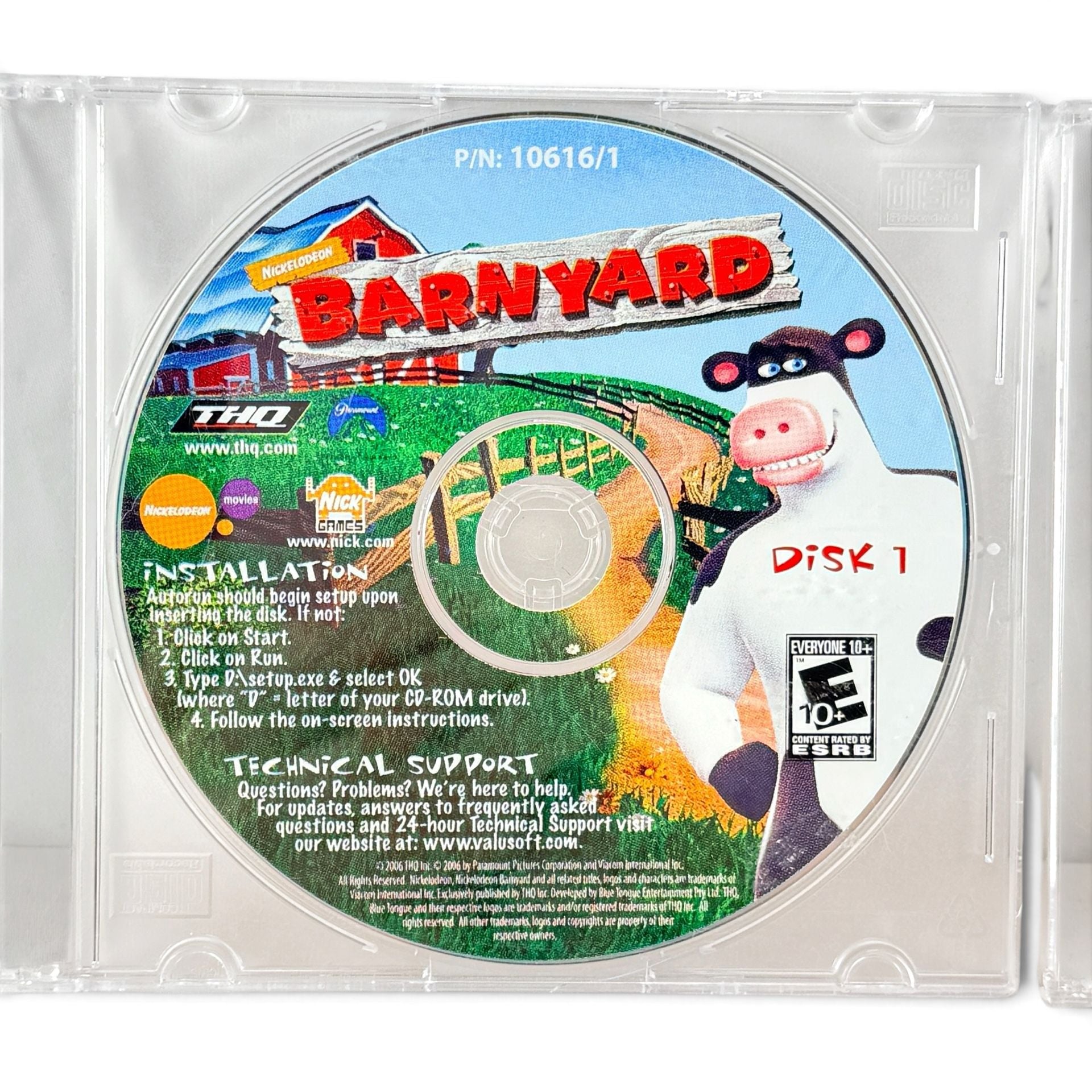 Nickelodeon Barnyard PC CD-ROM Game THQ Disks 1 & 2 GRAIL Tested Working 2