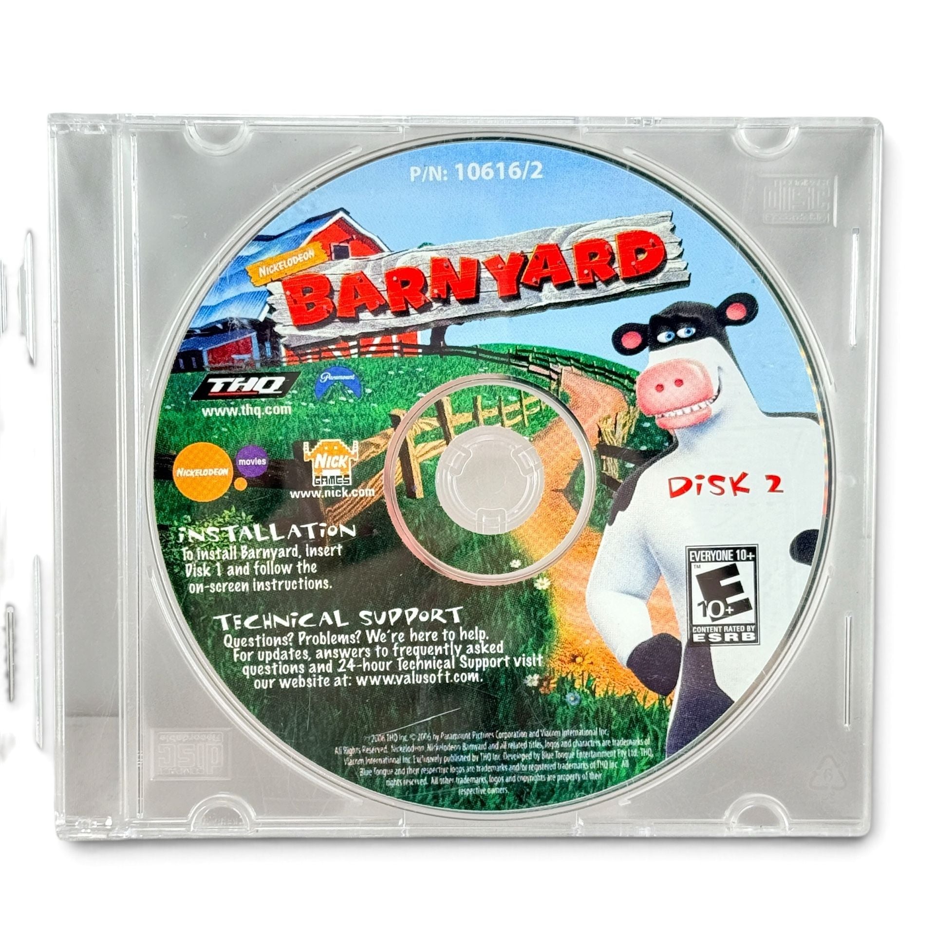 Nickelodeon Barnyard PC CD-ROM Game THQ Disks 1 & 2 GRAIL Tested Working 3