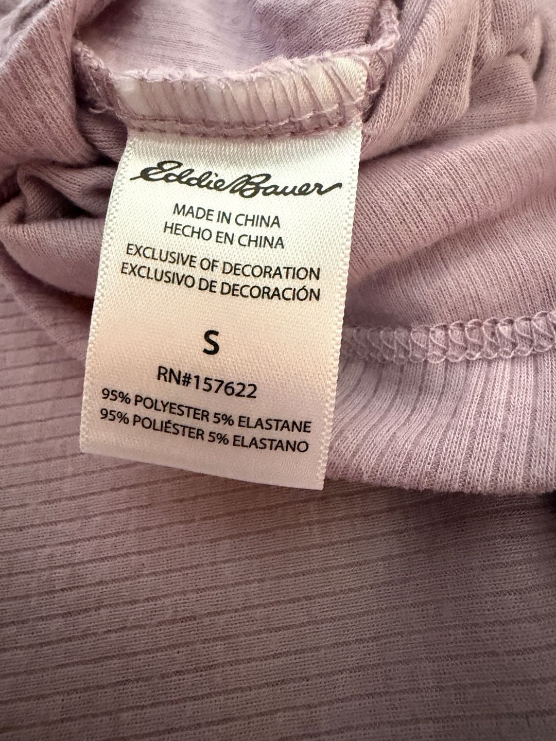 Eddie Bauer Long Sleeve Thermal Henley Pink 9