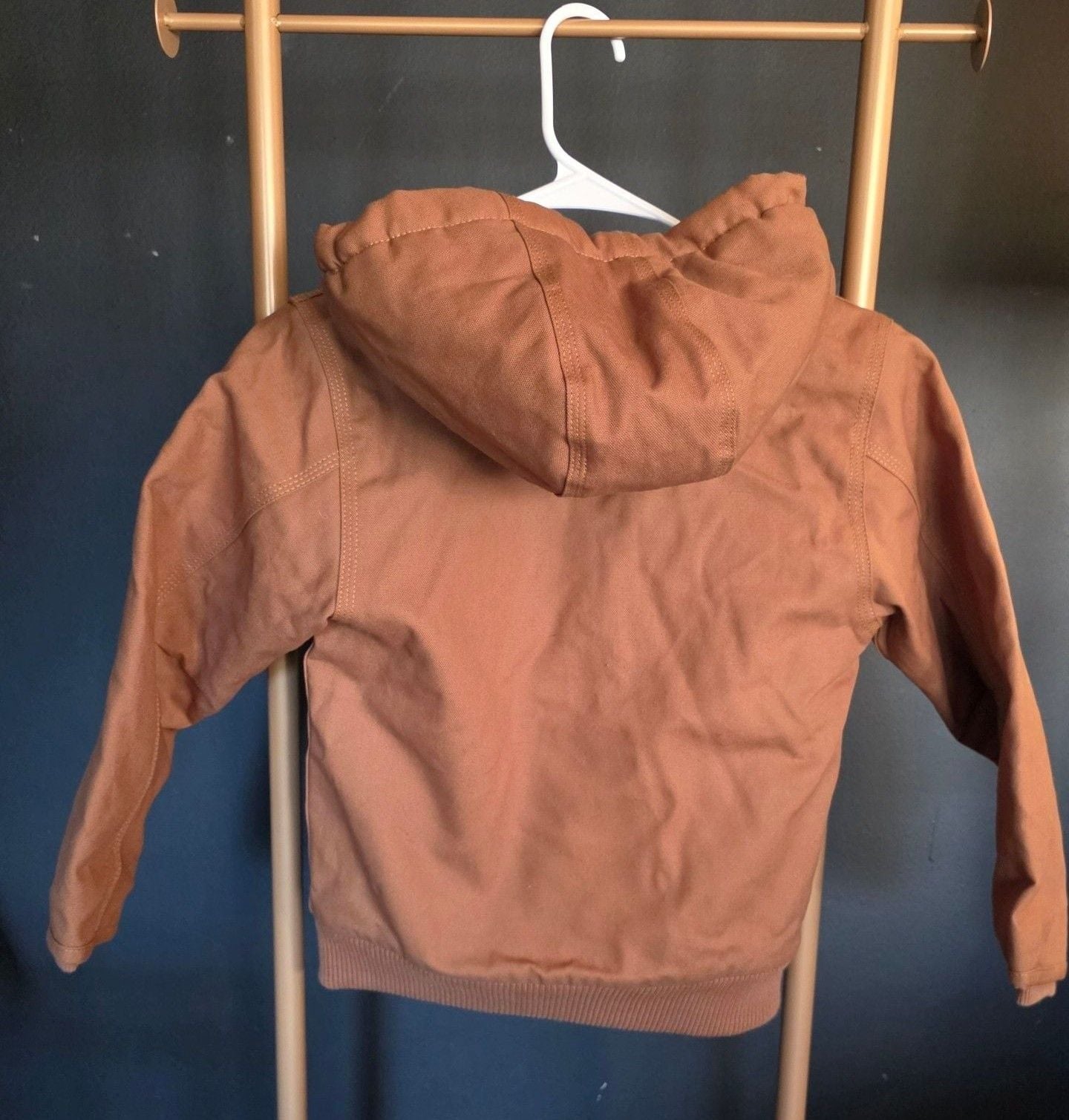 Carhartt Hooded Duck Active Jacket Size XS 6 Brown Kids New With Tags 6