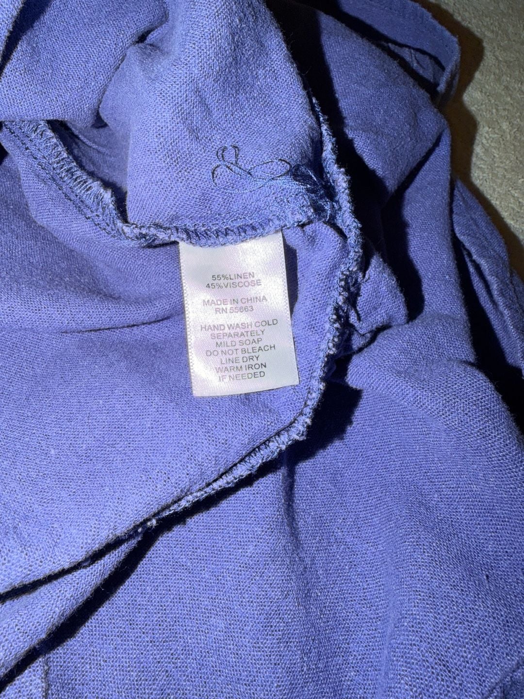 Cynthia Rowley Tiered Midi Dress Size S Blue Linen Short Sleeve 10