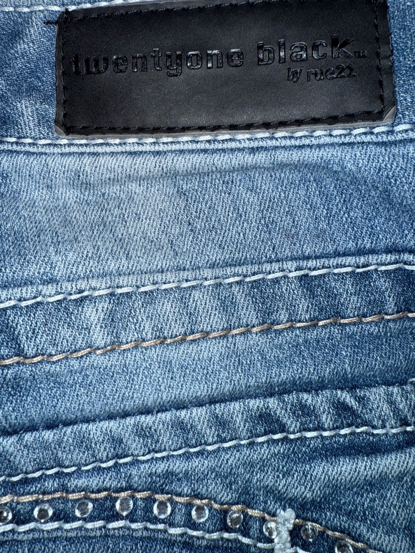 twentyone black by rue21 Jeans Size 5/REG Blue Embellished Bootcut 4
