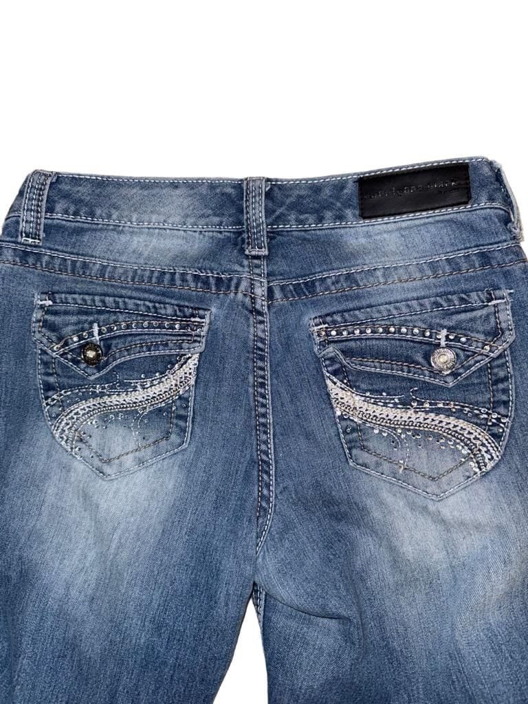 twentyone black by rue21 Jeans Size 5/REG Blue Embellished Bootcut 5