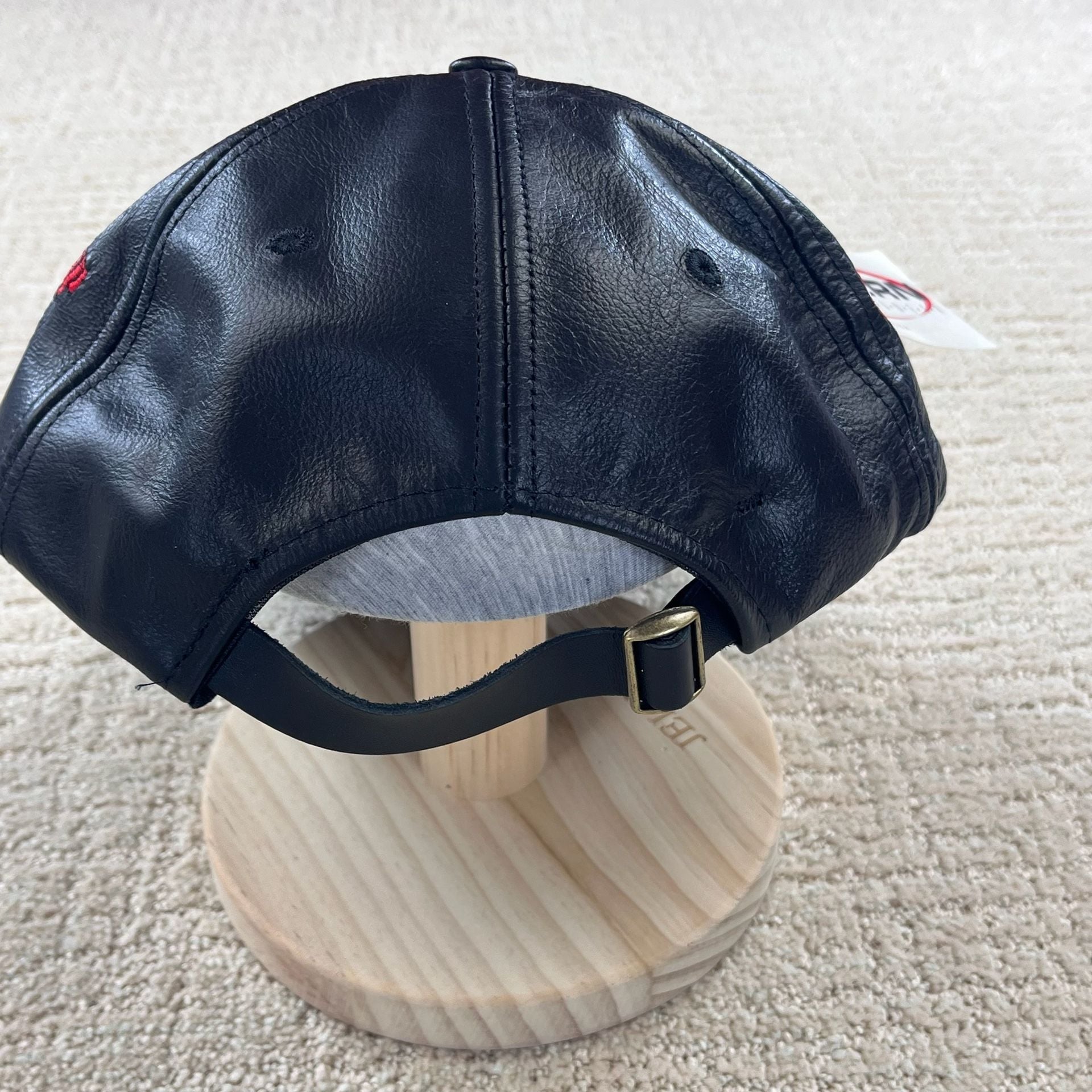 Vintage Made In USA Dale Earnhardt Leather Hat 7 Time Champion Nascar 4