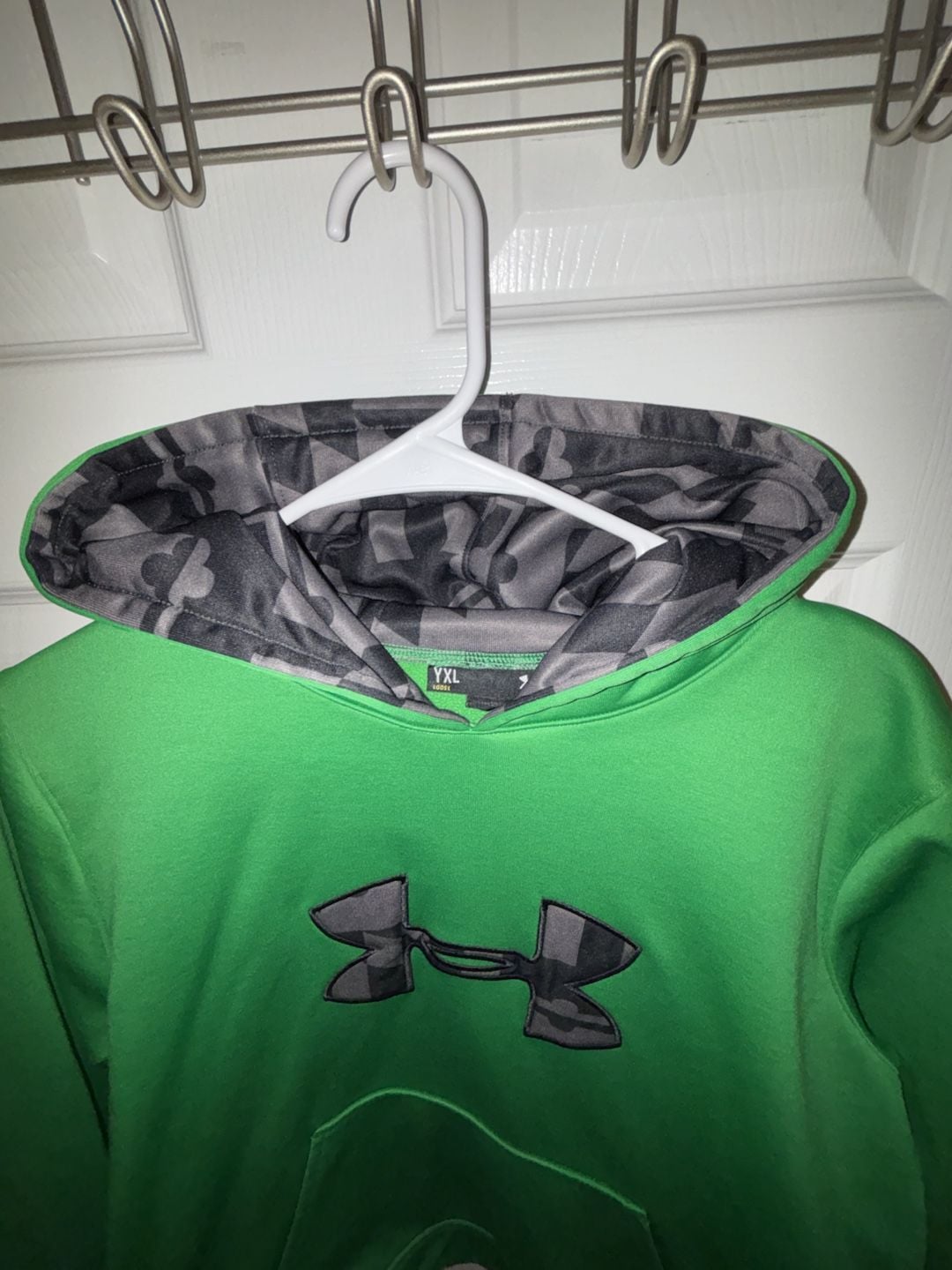 Under Armour Youth XL Hoodie Green Camo 3