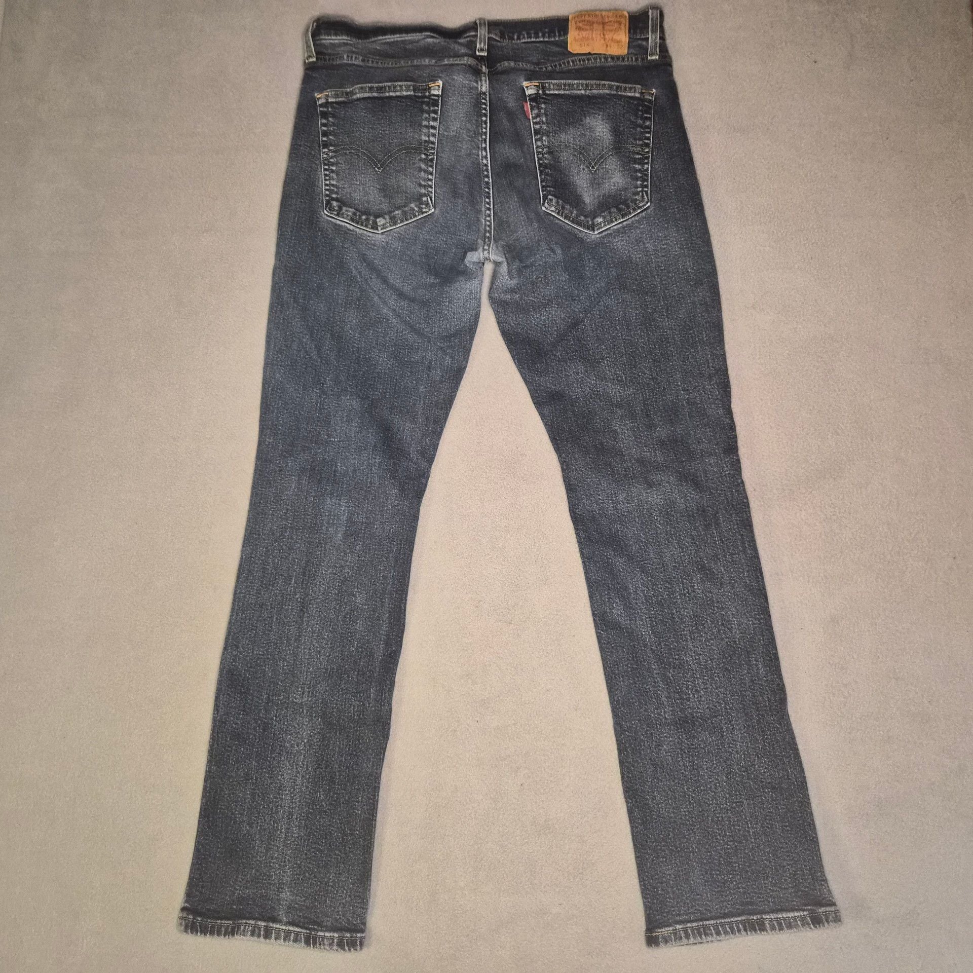Levi's 514 Dark wash Straight Leg Blue Demin Jeans Size mens 36x32 9