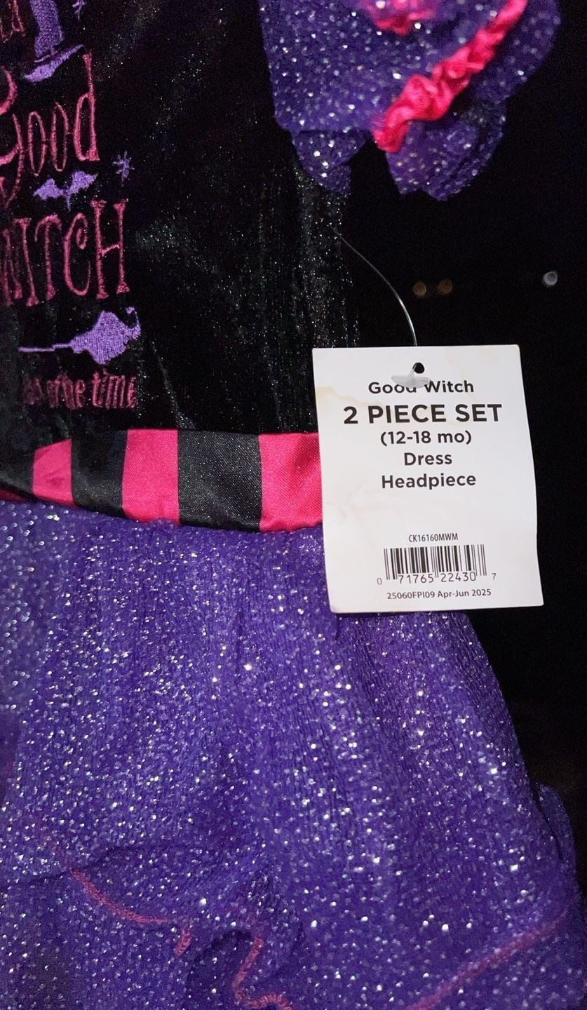 Fun World Good Witch Costume Size 12-18 Mo
*No headband, discounted. 3