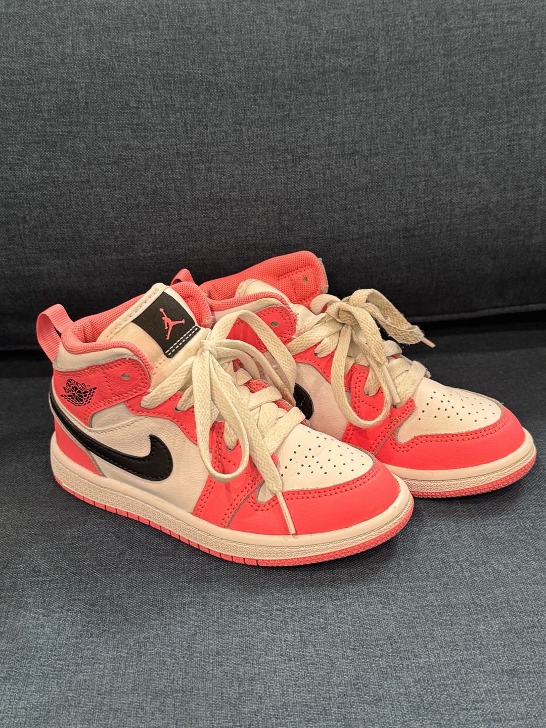 Jordan Air Jordan 1 Mid Size 11C Pink White Black 6