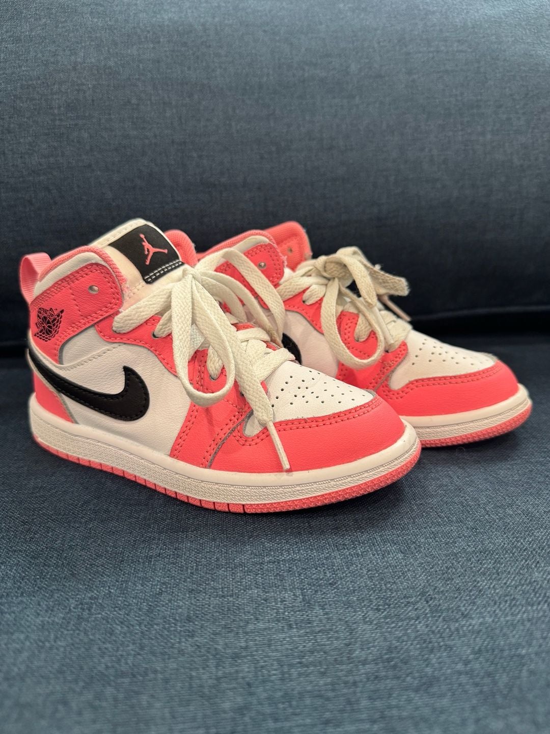 Jordan Air Jordan 1 Mid Size 11C Pink White Black 7