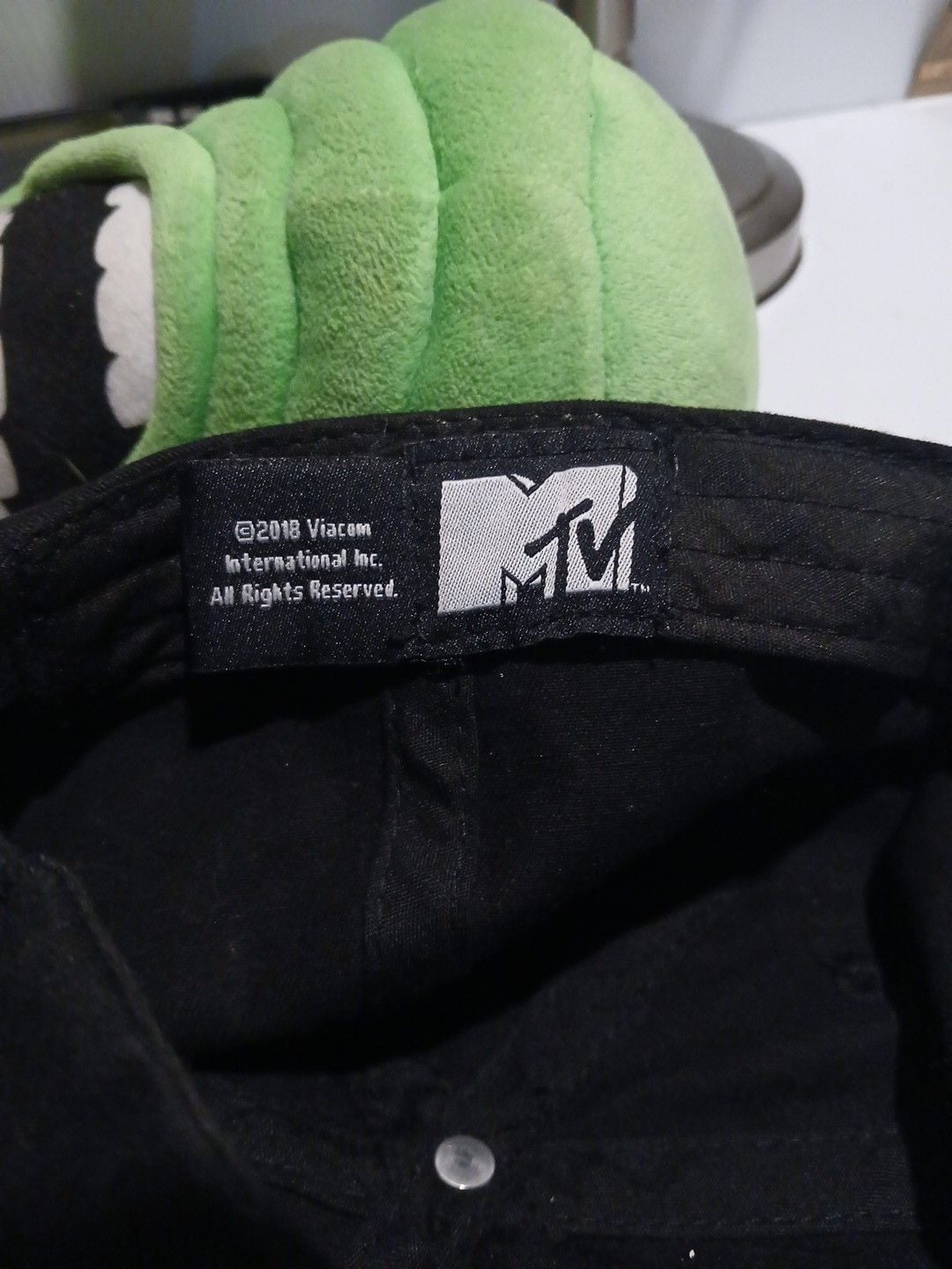 MTV Music Television Black Embroidered Dad Hat Cap 6