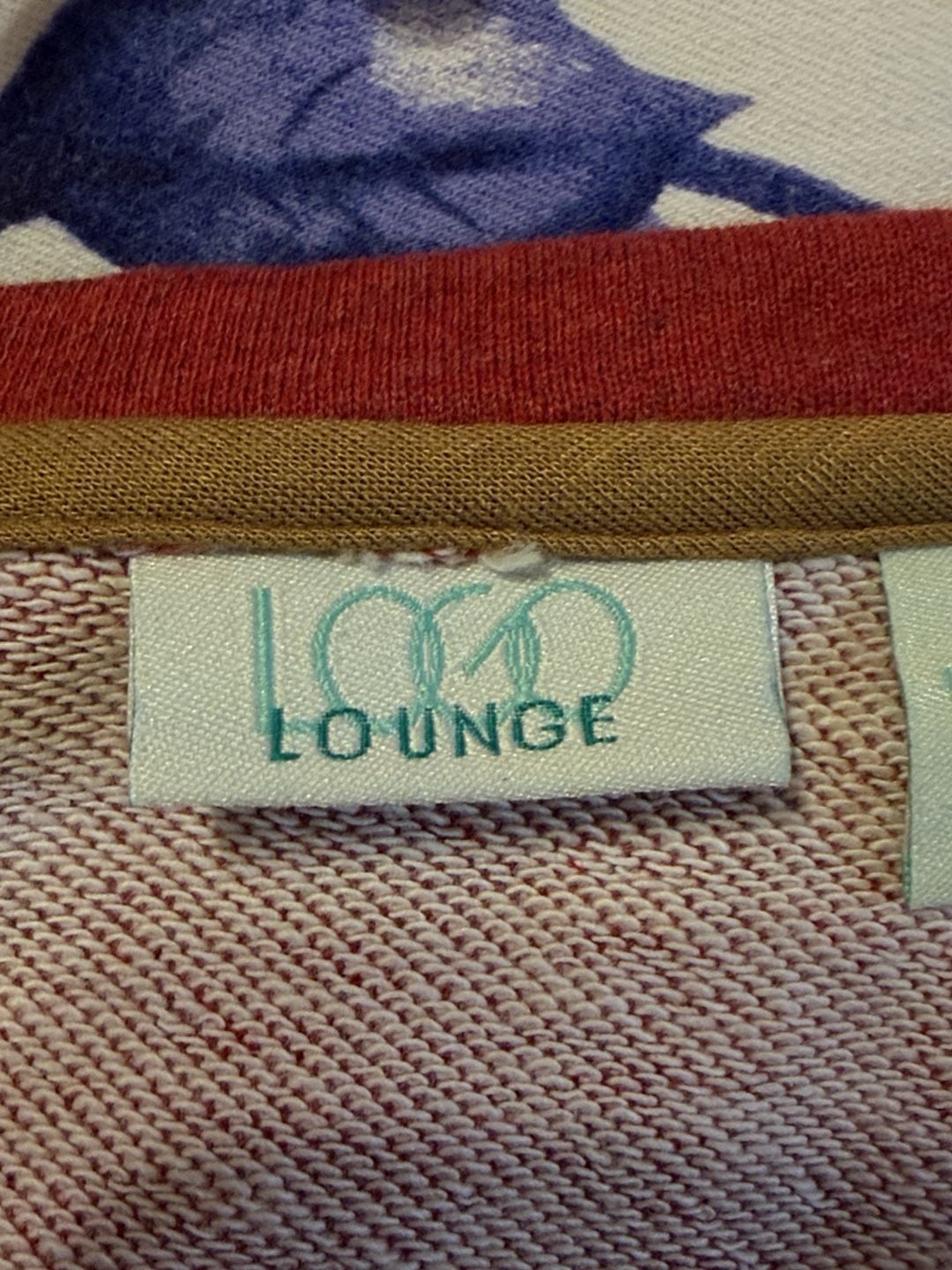 LOGO Lounge Layered Hem Sweatshirt Red 11