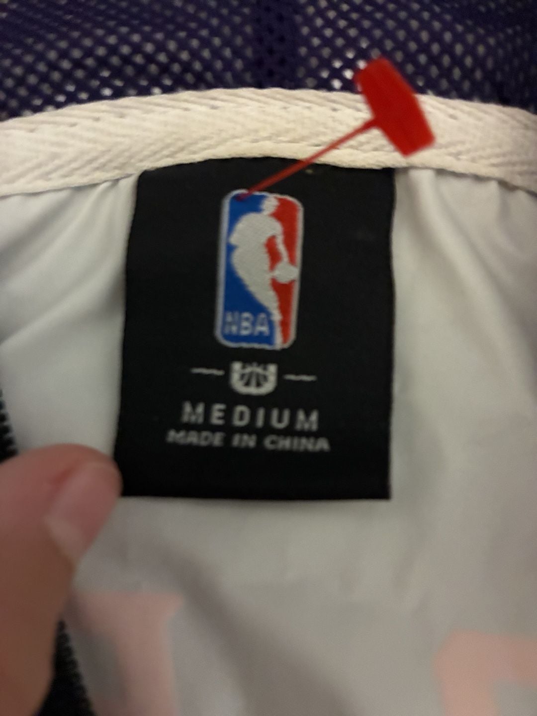 NBA Phoenix Suns Windbreaker Jacket Medium White Full Zip Hooded 3