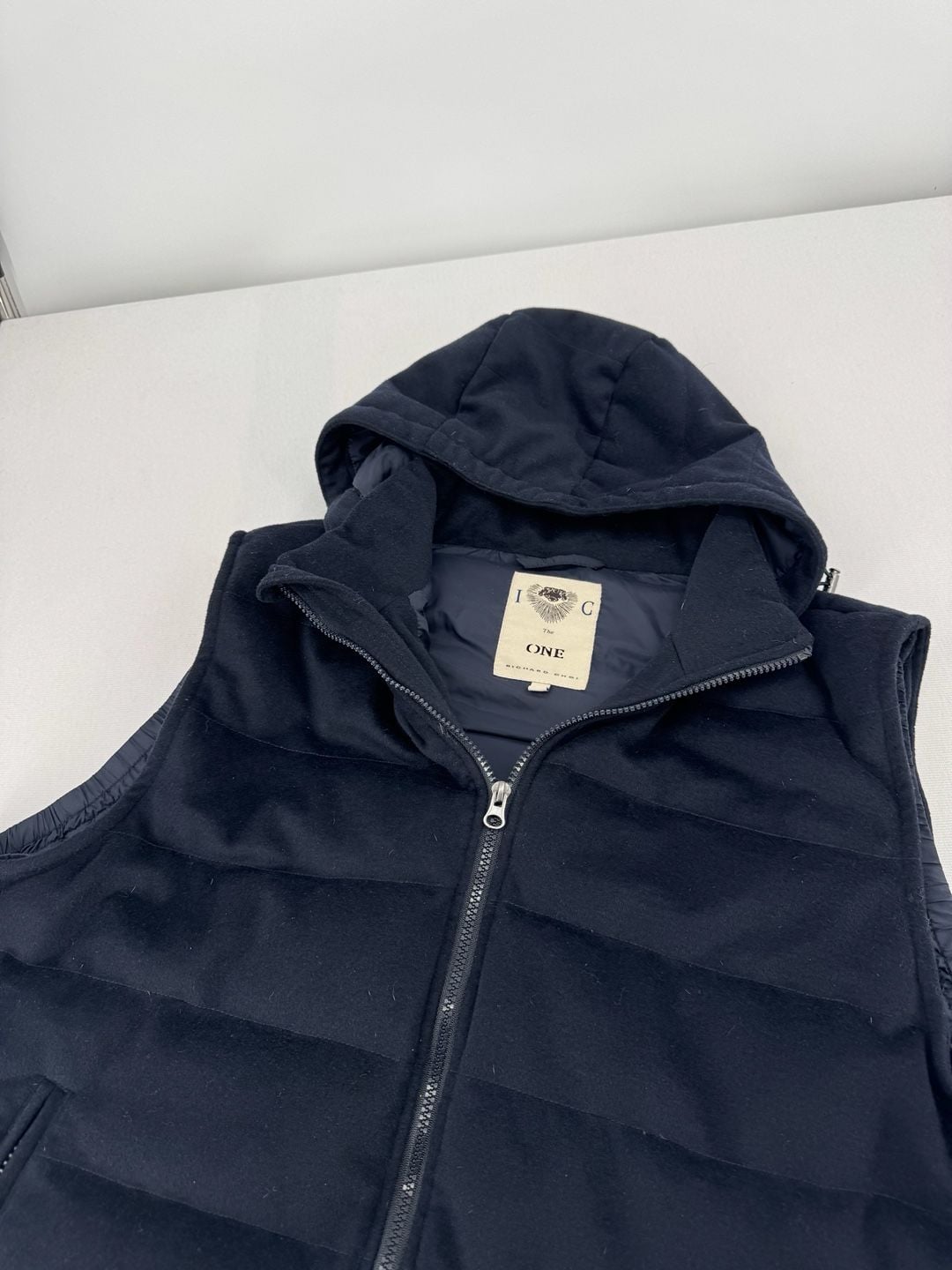 Richard Choi The One Puffer Vest Size XXL Black Hooded 2