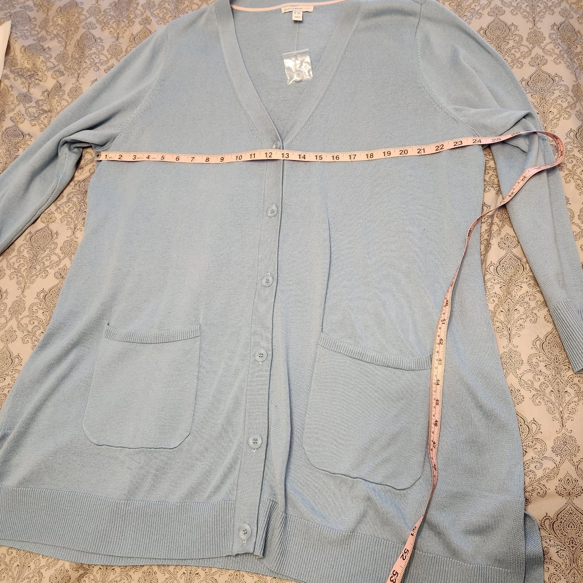 Isaac Mizrahi Live! Plus Size NWT Cardigan Blue 8