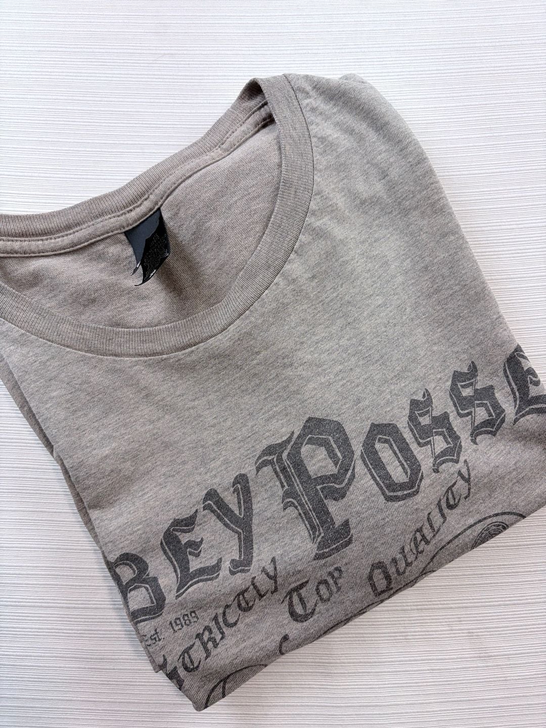 Obey Posse Graphic T-Shirt Size XL Grey Propaganda Top 7