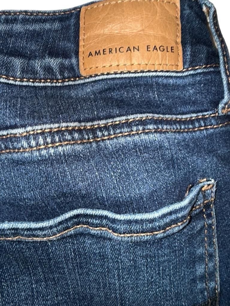 American Eagle Next Level Stretch Jeans Size 8 Regular Blue Skinny 4