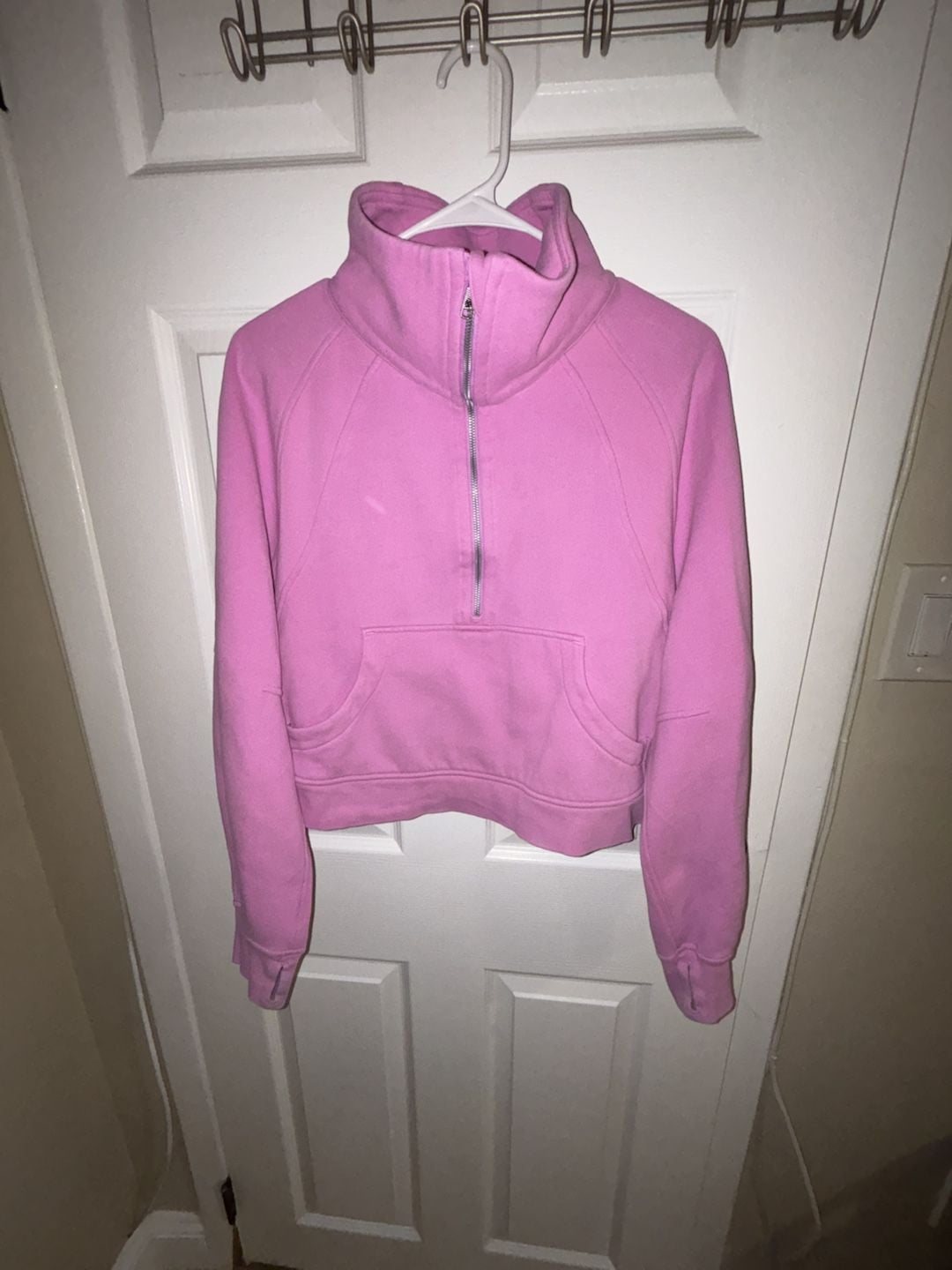 Lululemon Scuba Oversized 1/2 Zip Pink Hoodie 4