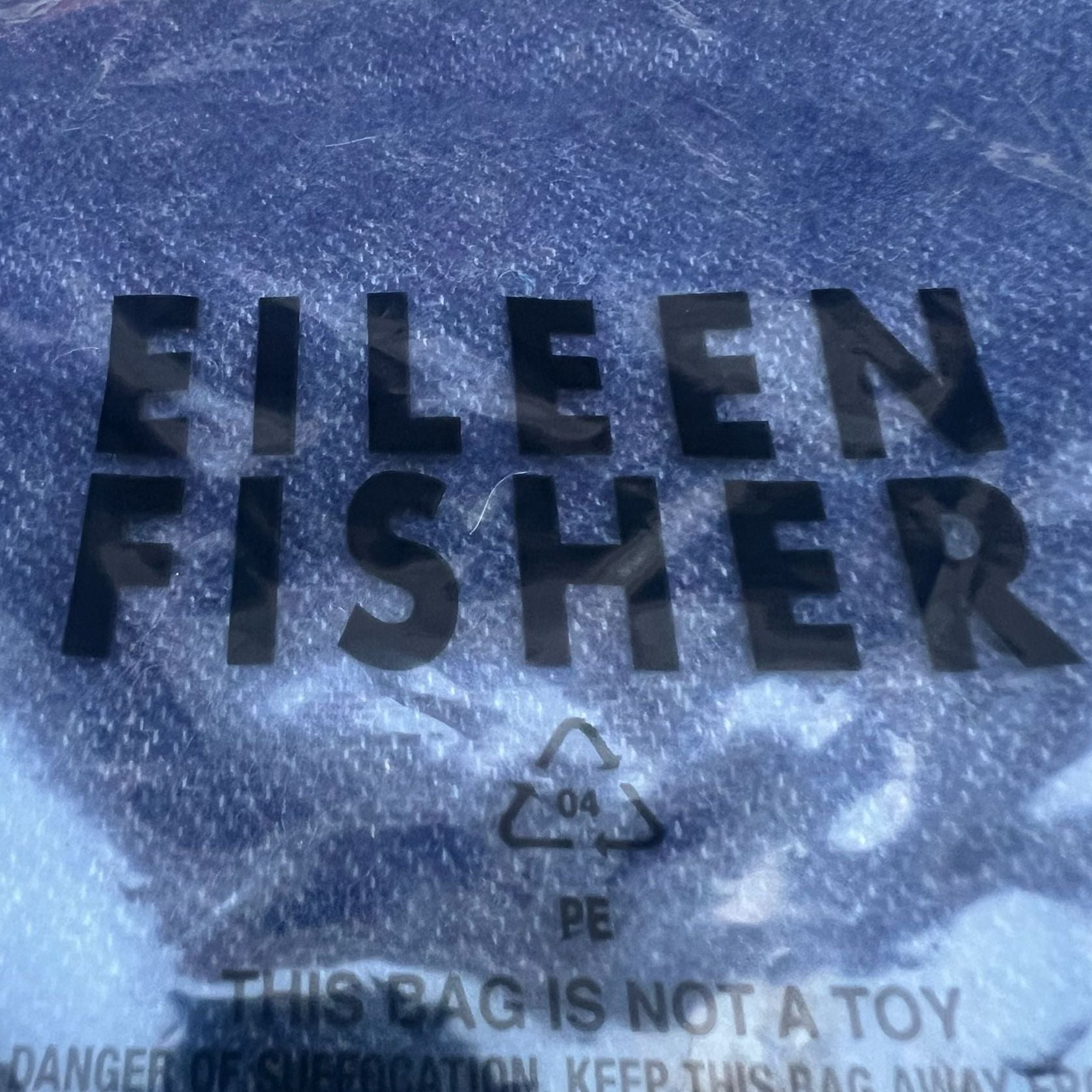 NIP Eileen Fisher Poncho Size OS Midnight Blue Stripe Fringe New F8PSU-N1187M 2