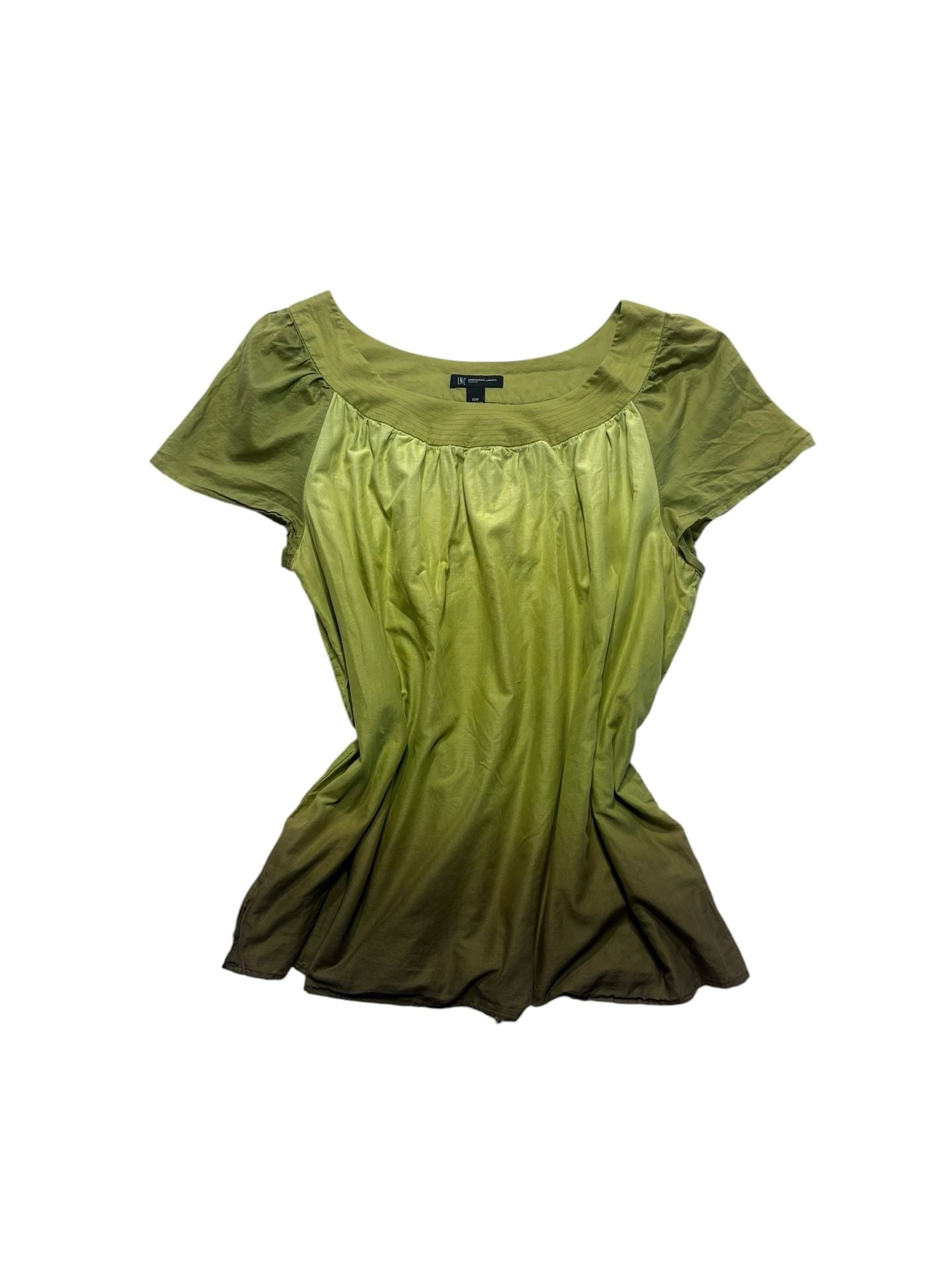 Inc International Concepts Blouse 16W Green Ombre 3