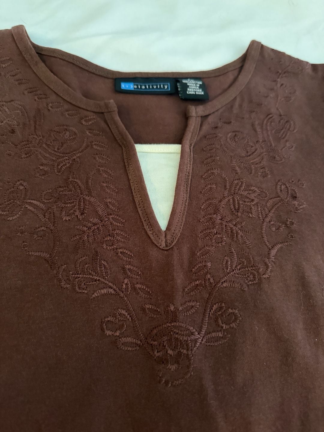 Relativity Sandwash Notch Top (Women) Petite L 5