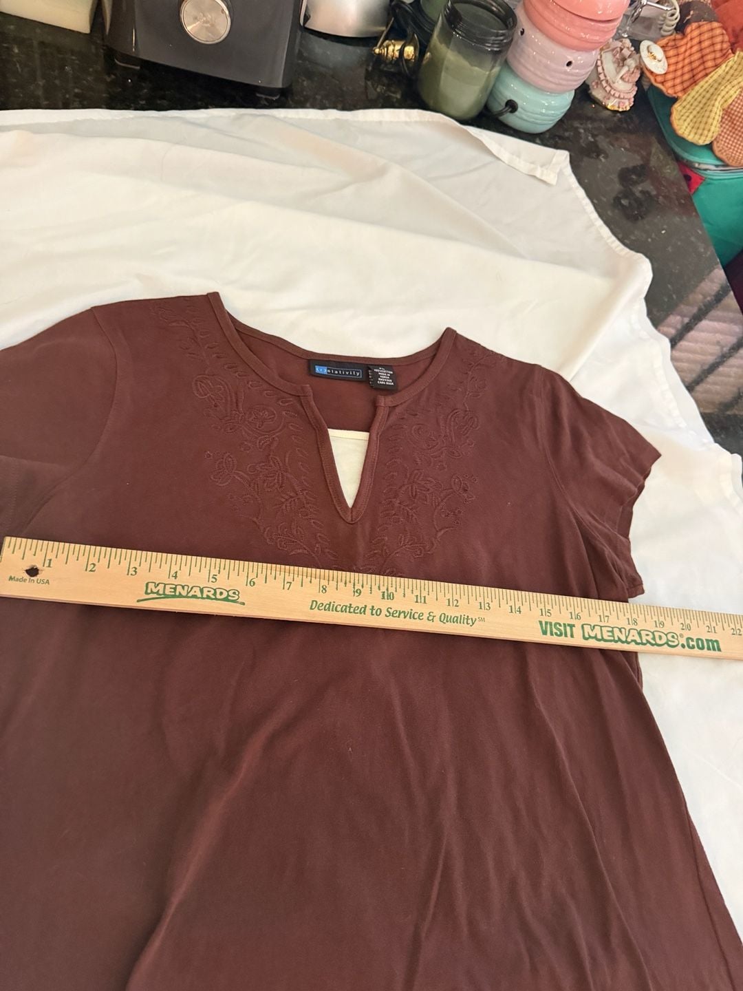 Relativity Sandwash Notch Top (Women) Petite L 7