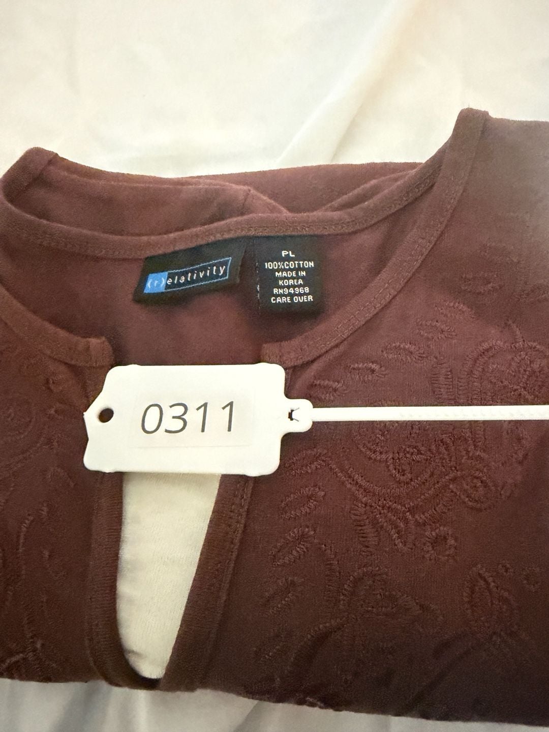 Relativity Sandwash Notch Top (Women) Petite L 9