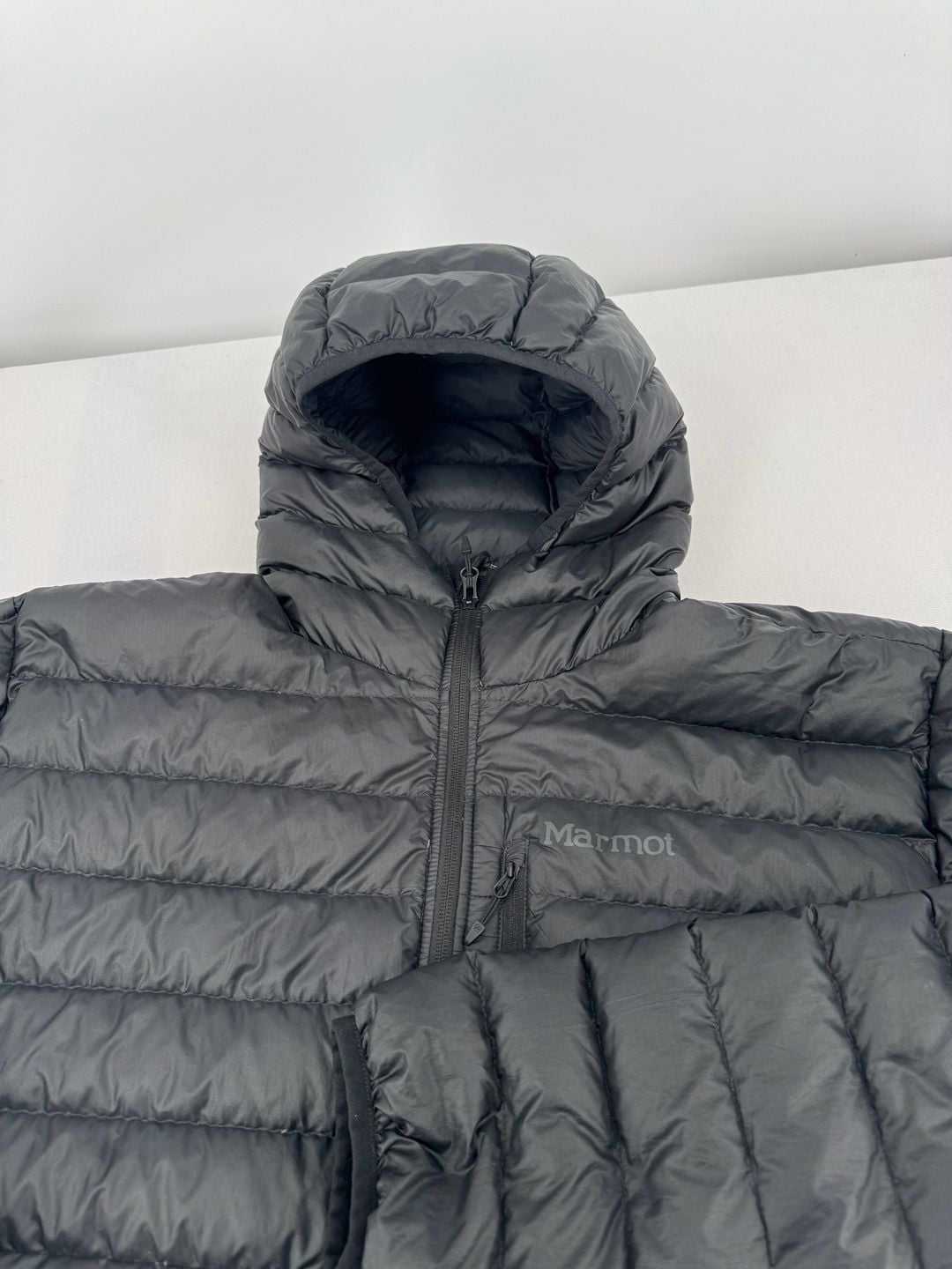 Marmot Down Jacket Size XXL Black Puffer Hooded 2